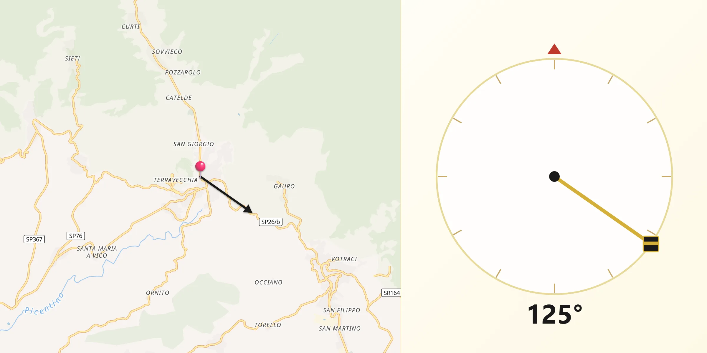Direzione della Qibla da Mercato