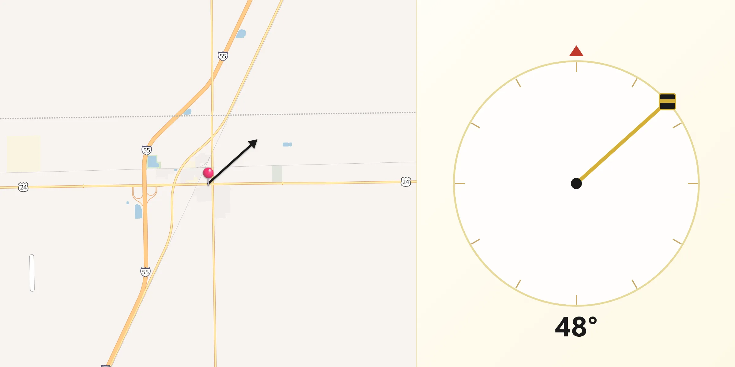 Qibla Direction from Chenoa