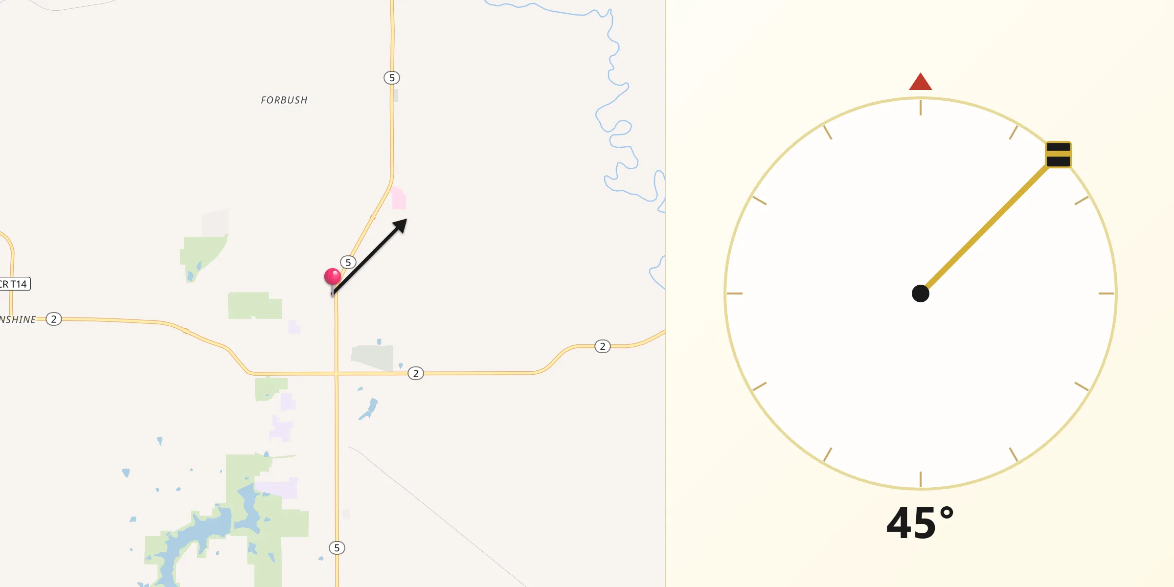 Qibla Direction from Appanoose