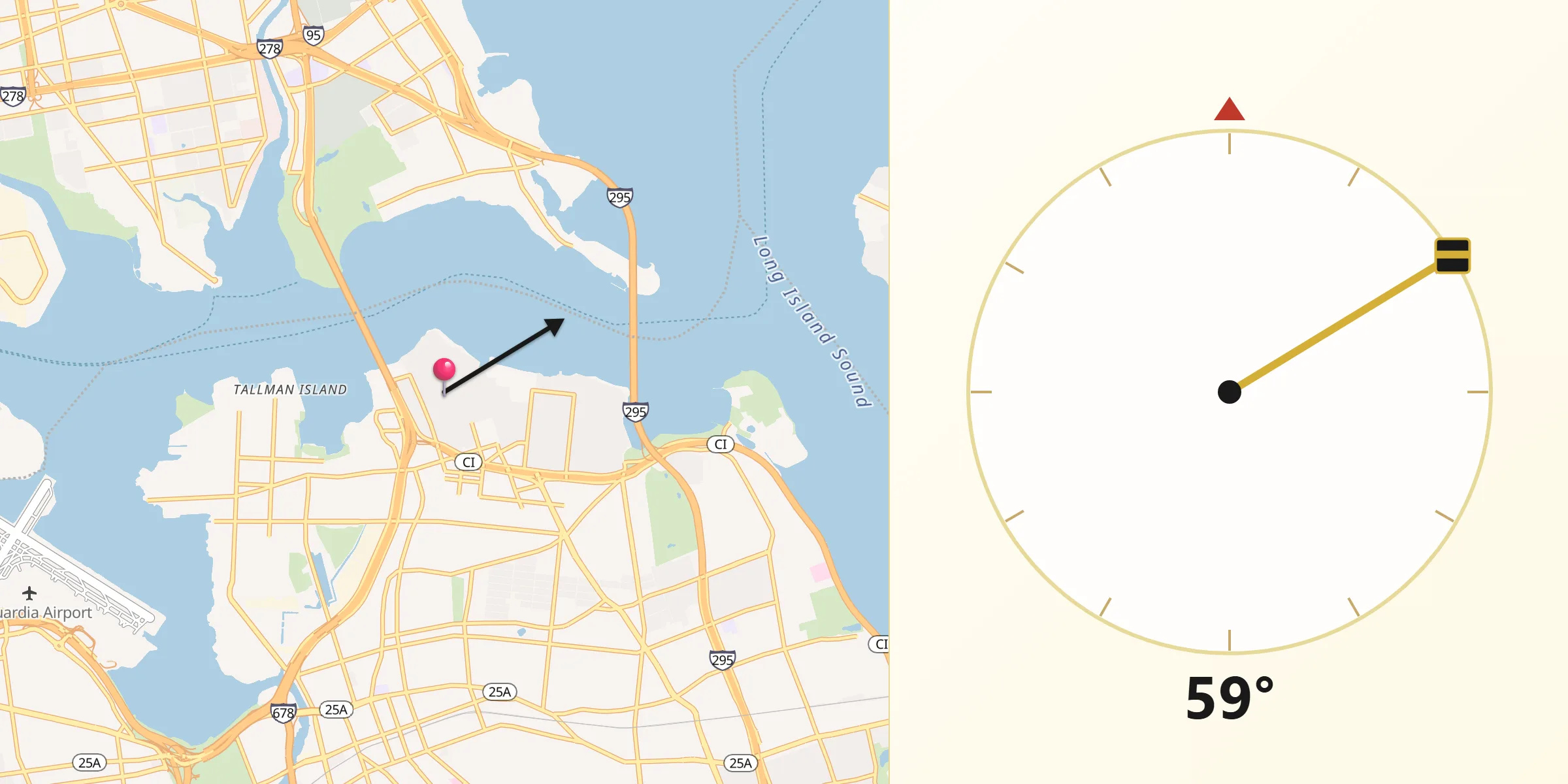 Qibla Direction from Whitestone