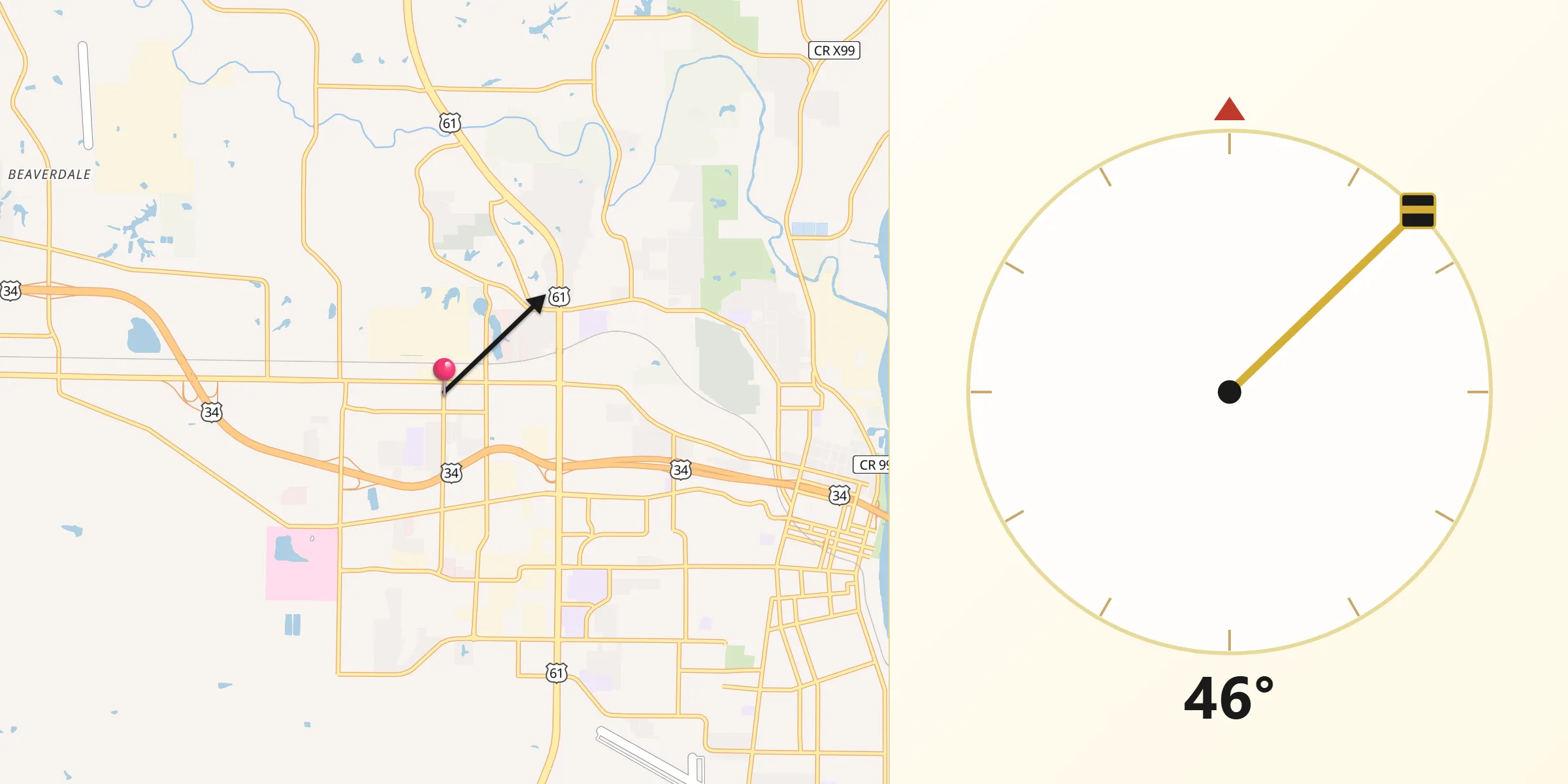 Qibla Direction from West Burlington