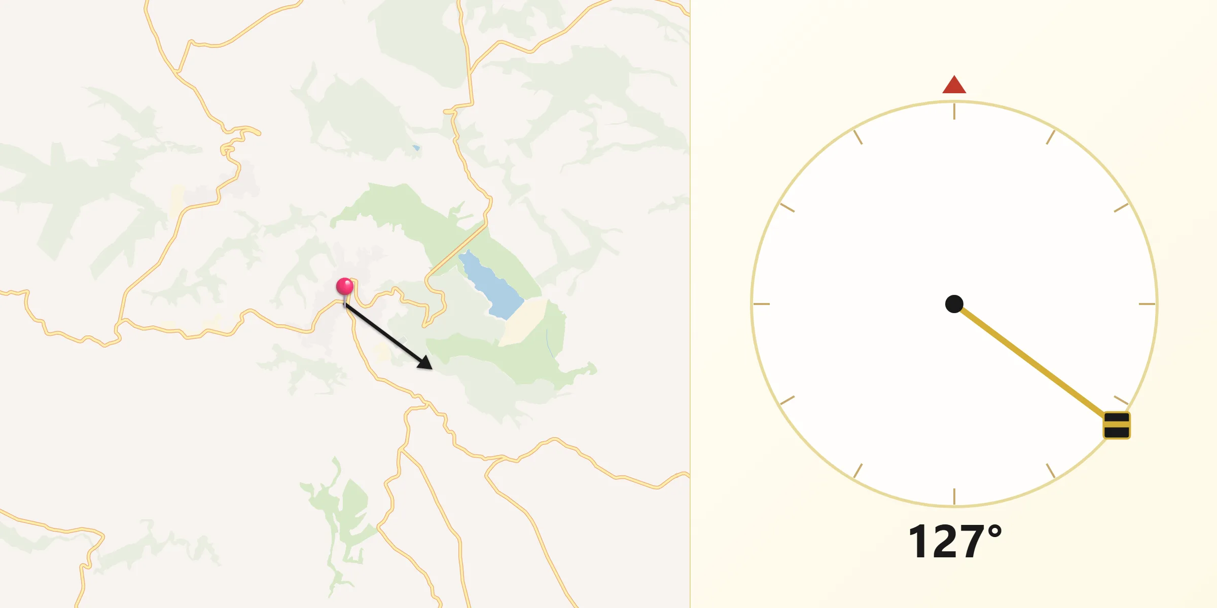 Direzione della Qibla da Genzano di Lucania