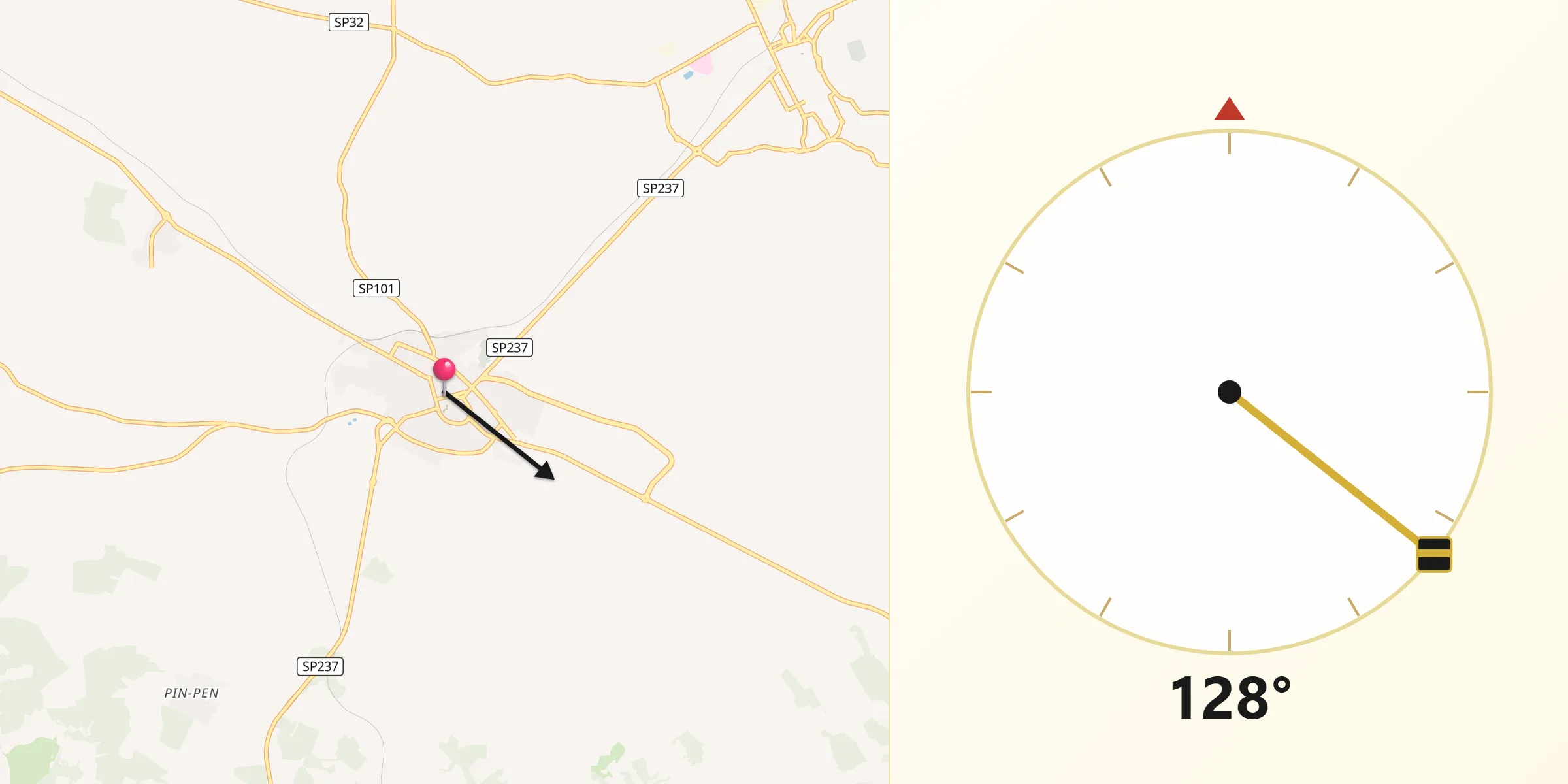 Direzione della Qibla da Putignano