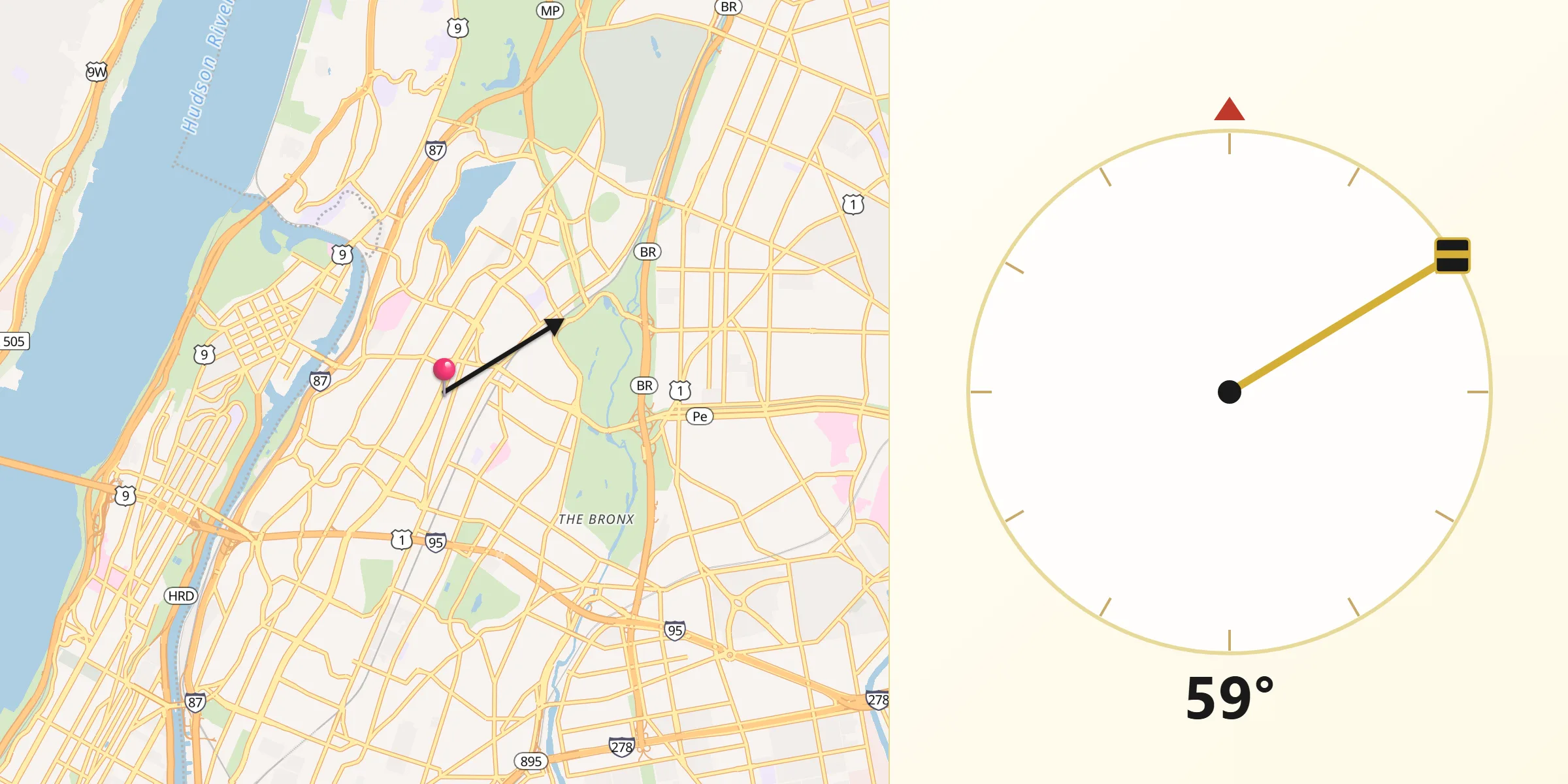 Qibla Direction from Fordham