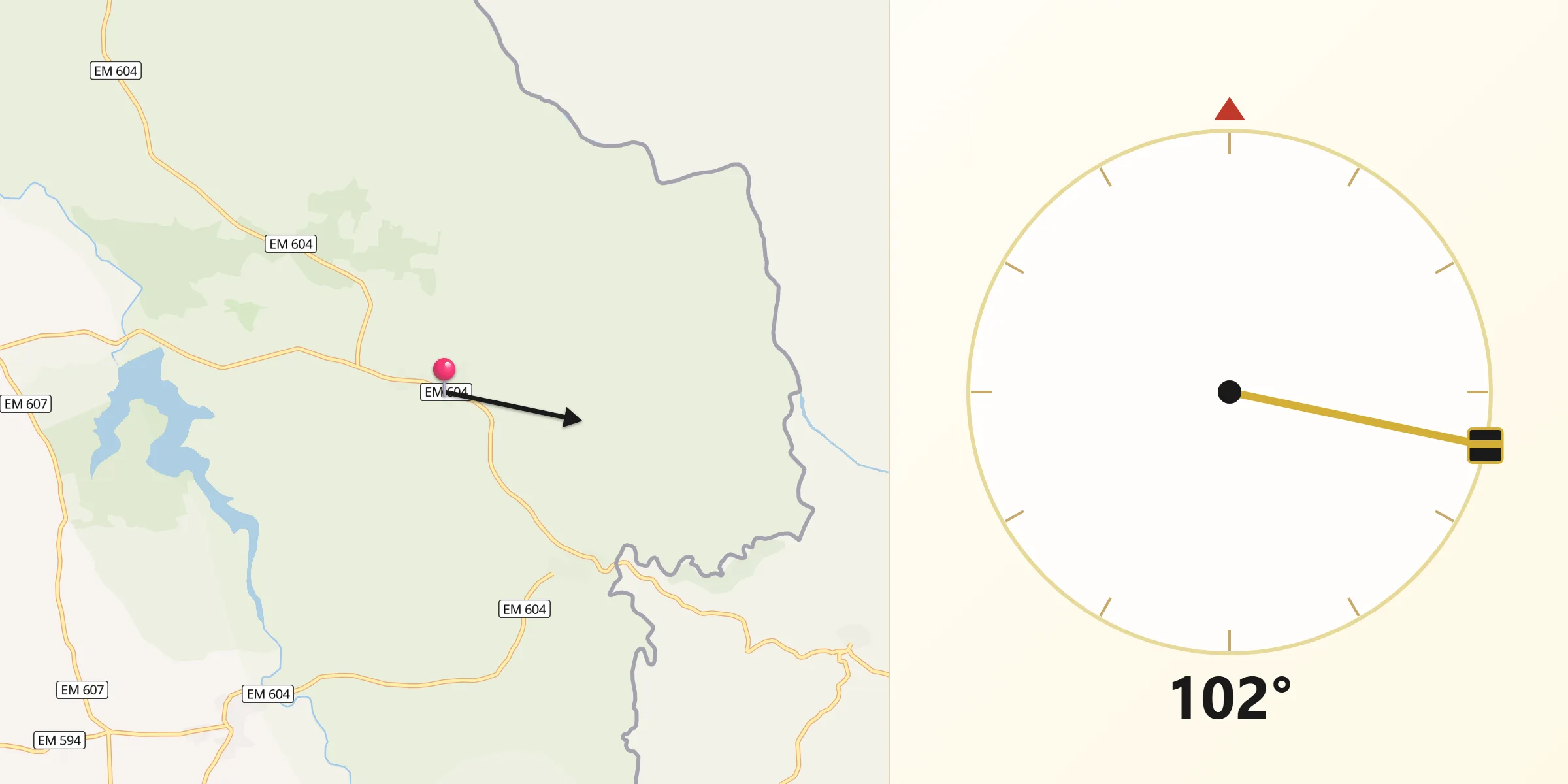 Direção da Qibla a partir de Almofala
