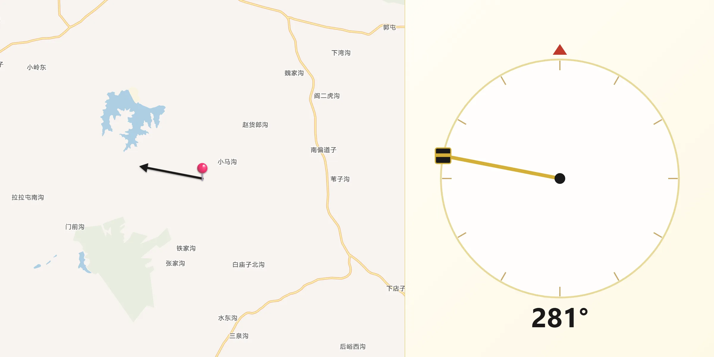 Lianshan에서 메카 방향