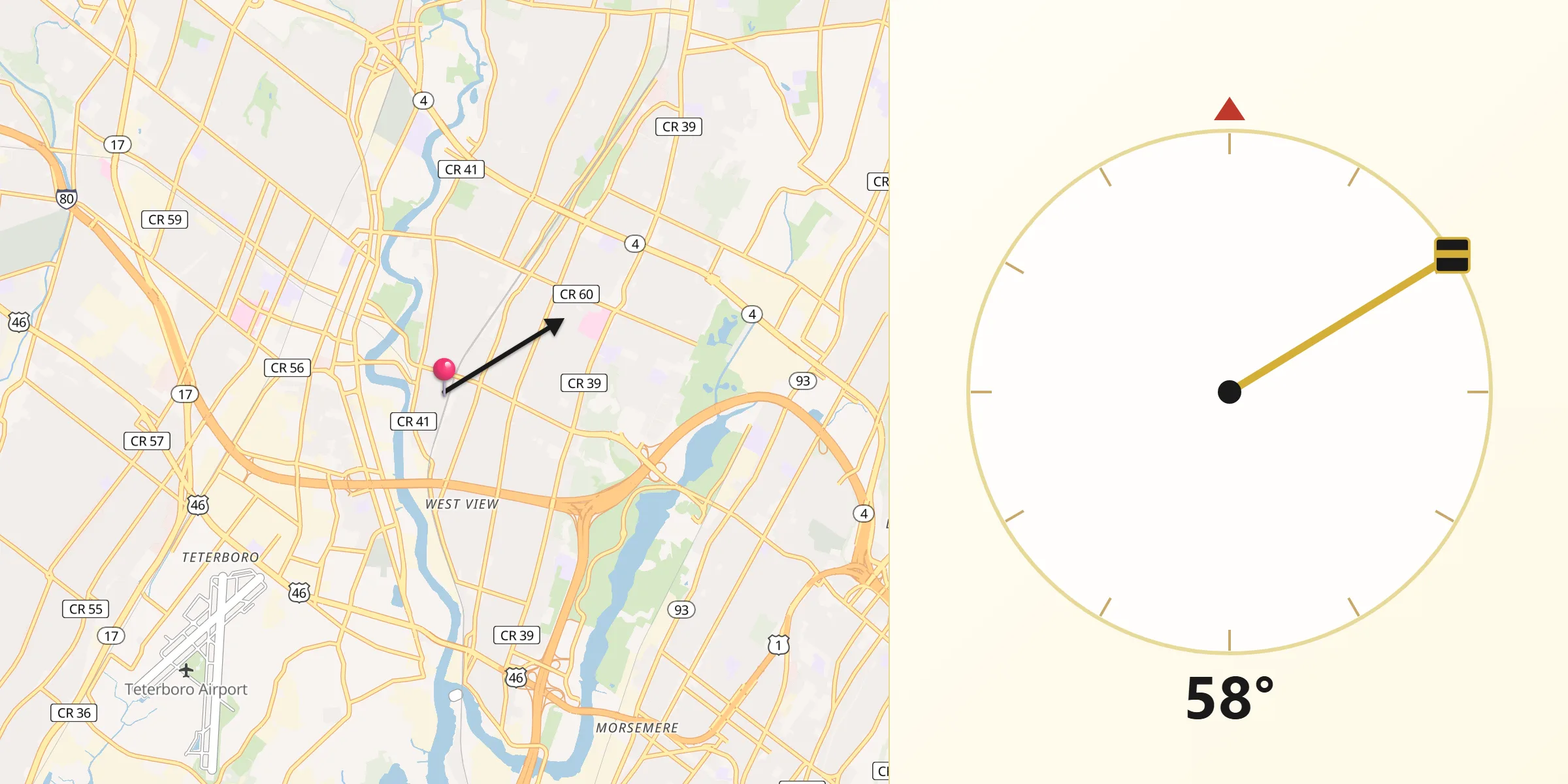 Qibla Direction from Bogota