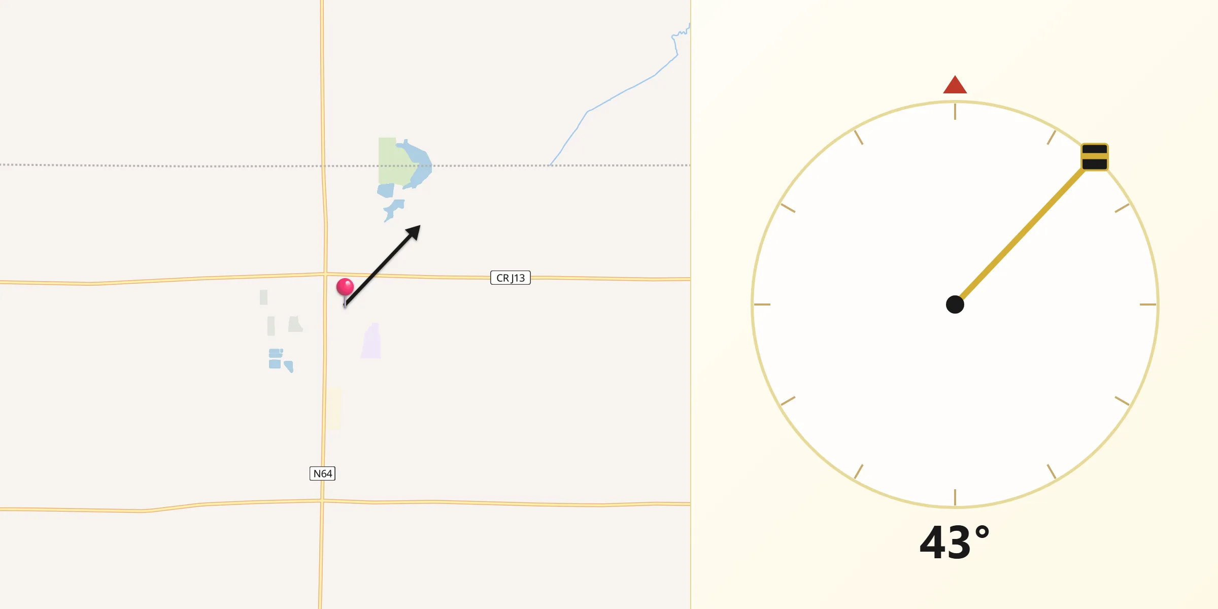 Qibla Direction from Lenox