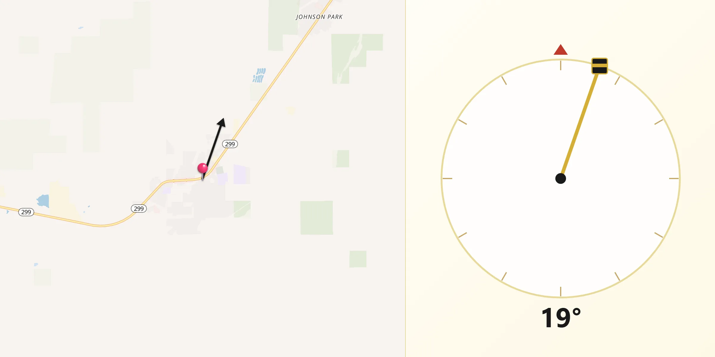 Qibla Direction from Burney