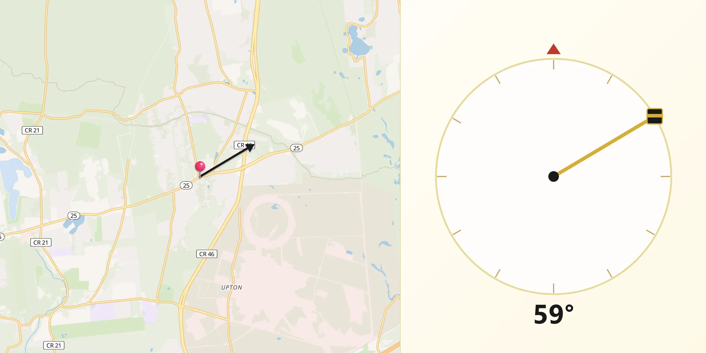 Qibla Direction from Ridge