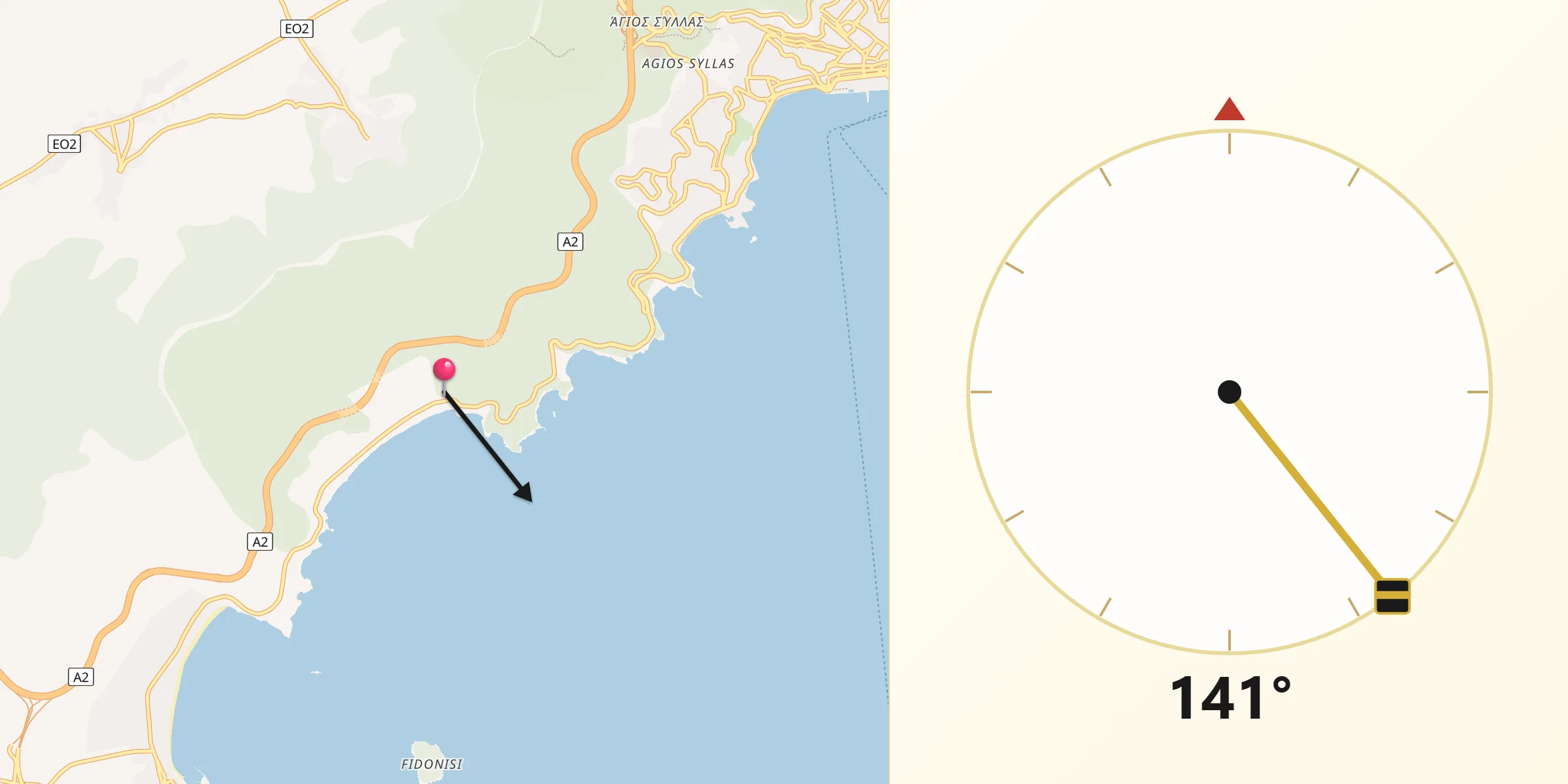 Κατεύθυνση Κίμπλα από το Παλαιό Τσιφλίκι