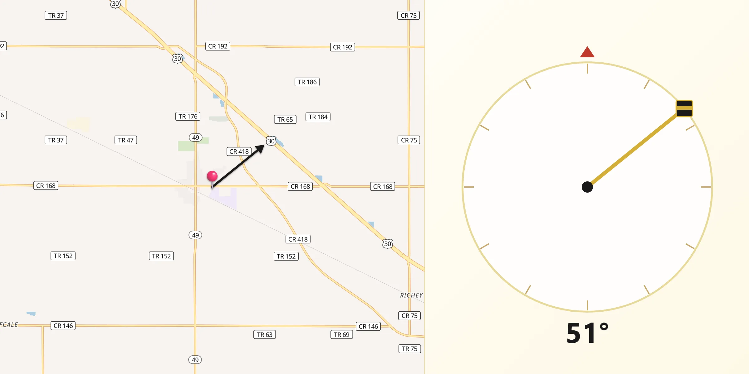 Qibla Direction from Convoy