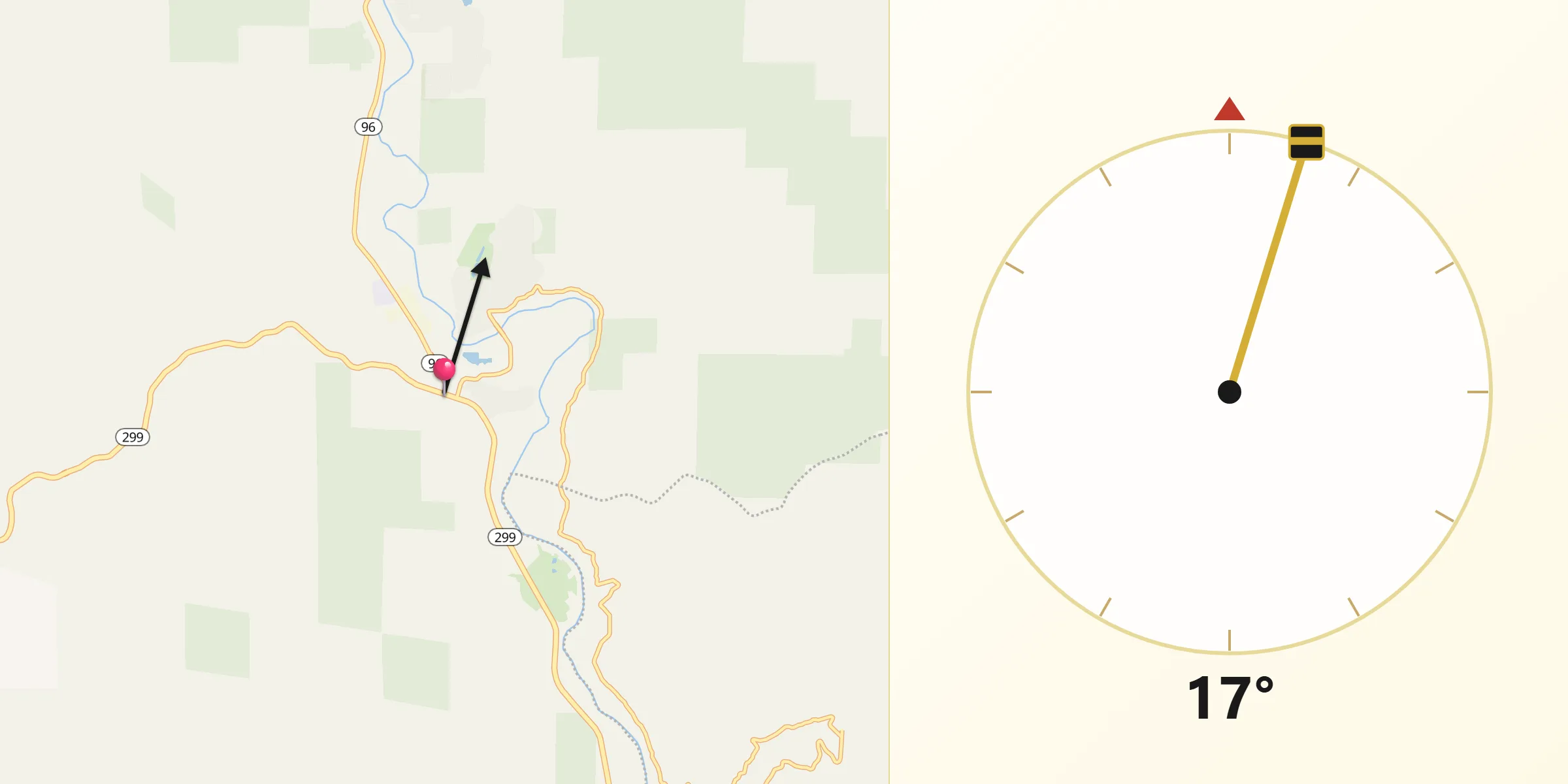 Qibla Direction from Willow Creek