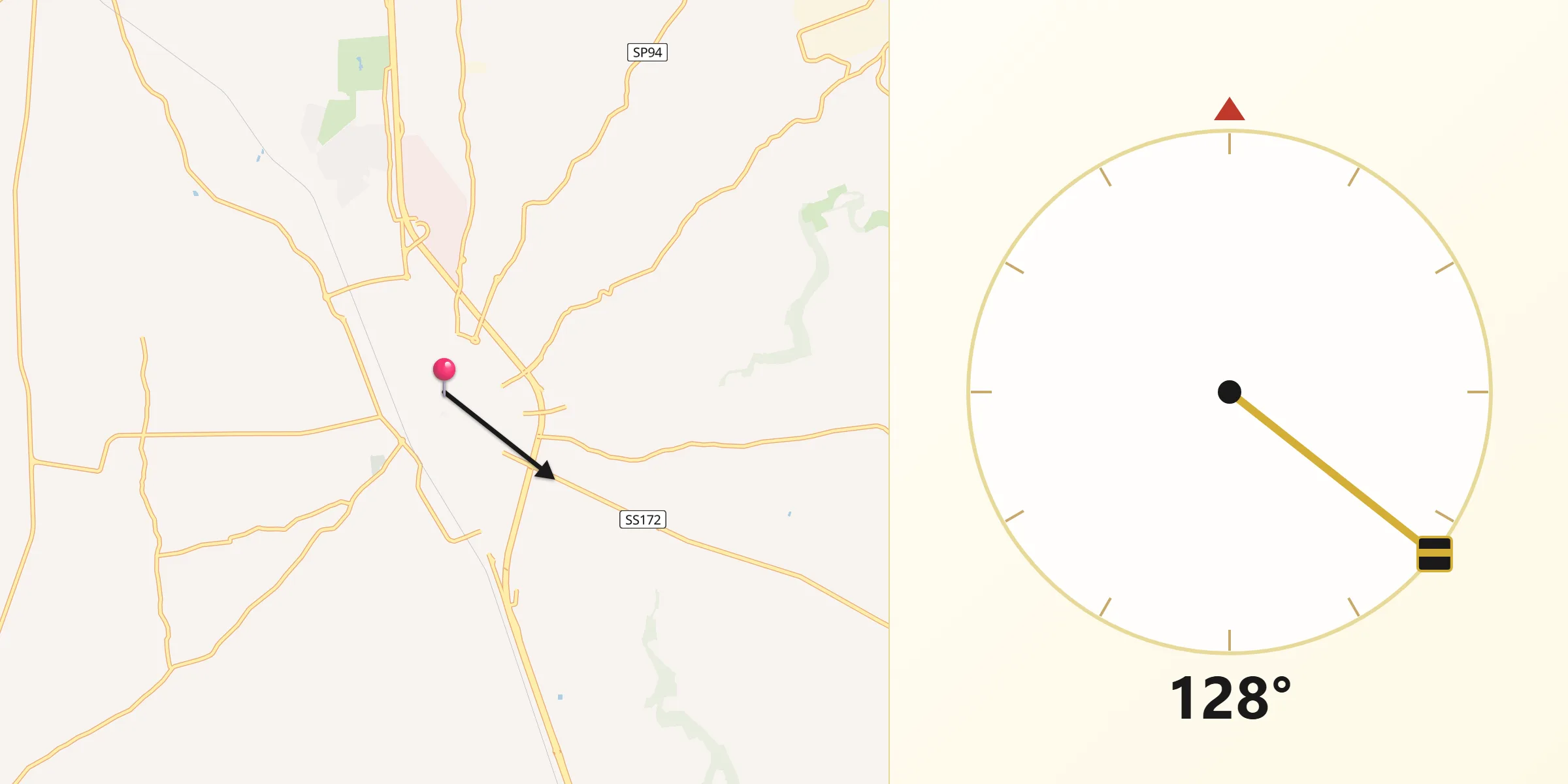 Direzione della Qibla da Casamassima