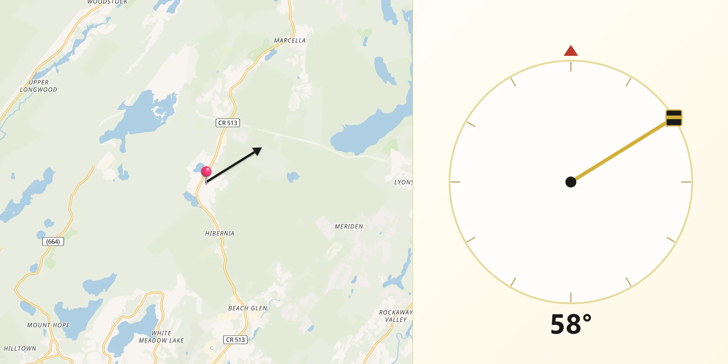 Qibla Direction from Lake Telemark