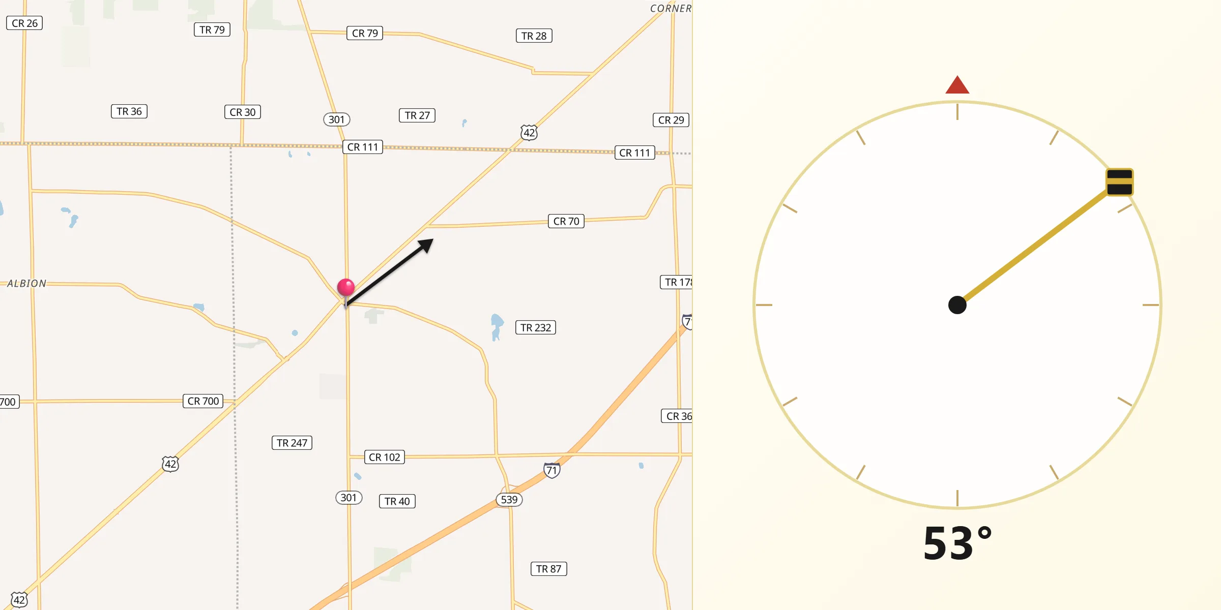 Qibla Direction from West Salem