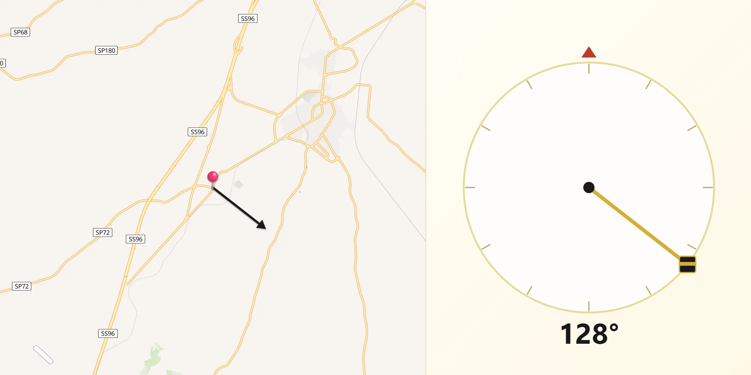 Direzione della Qibla da Toritto