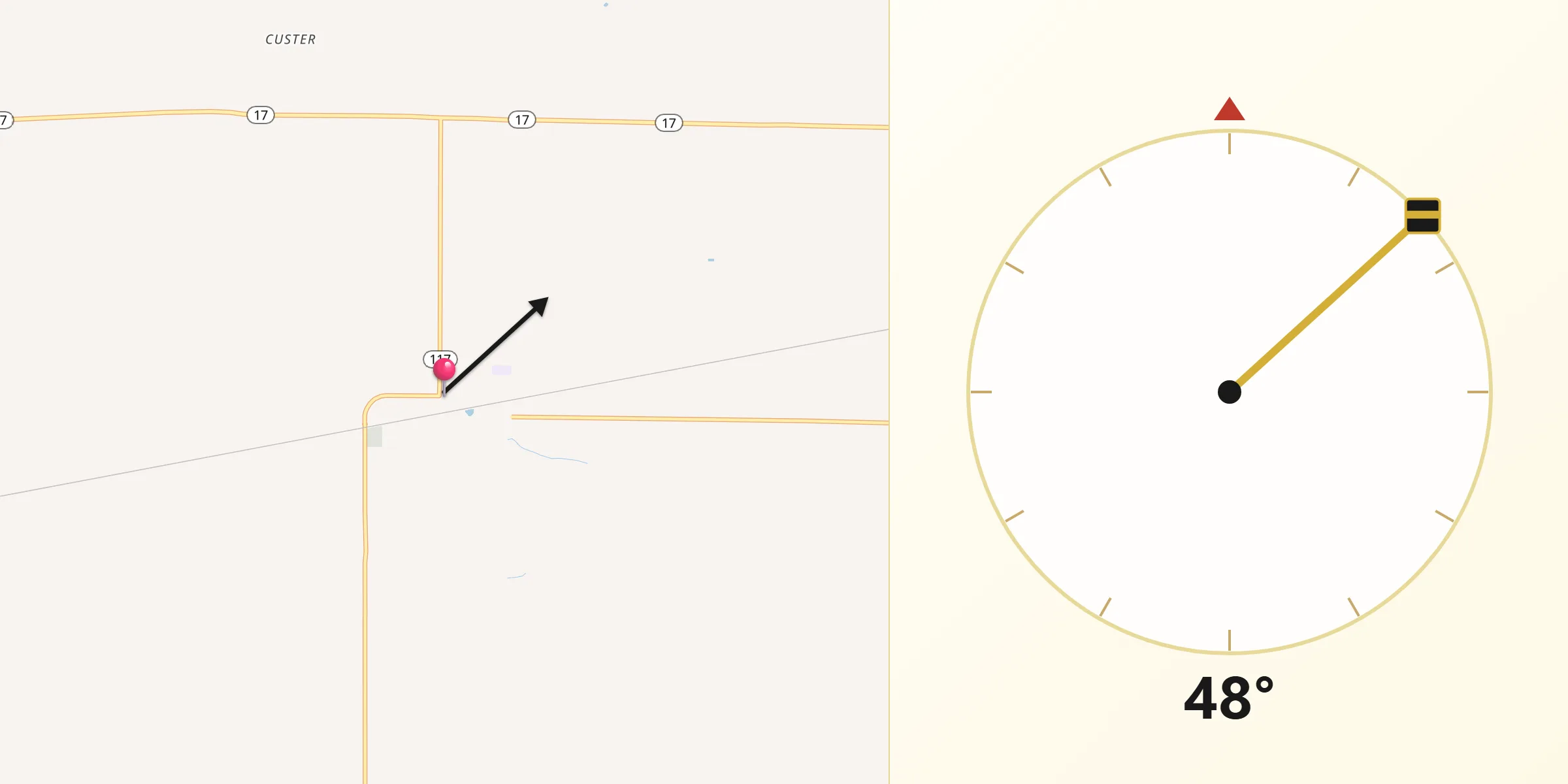 Qibla Direction from Toluca