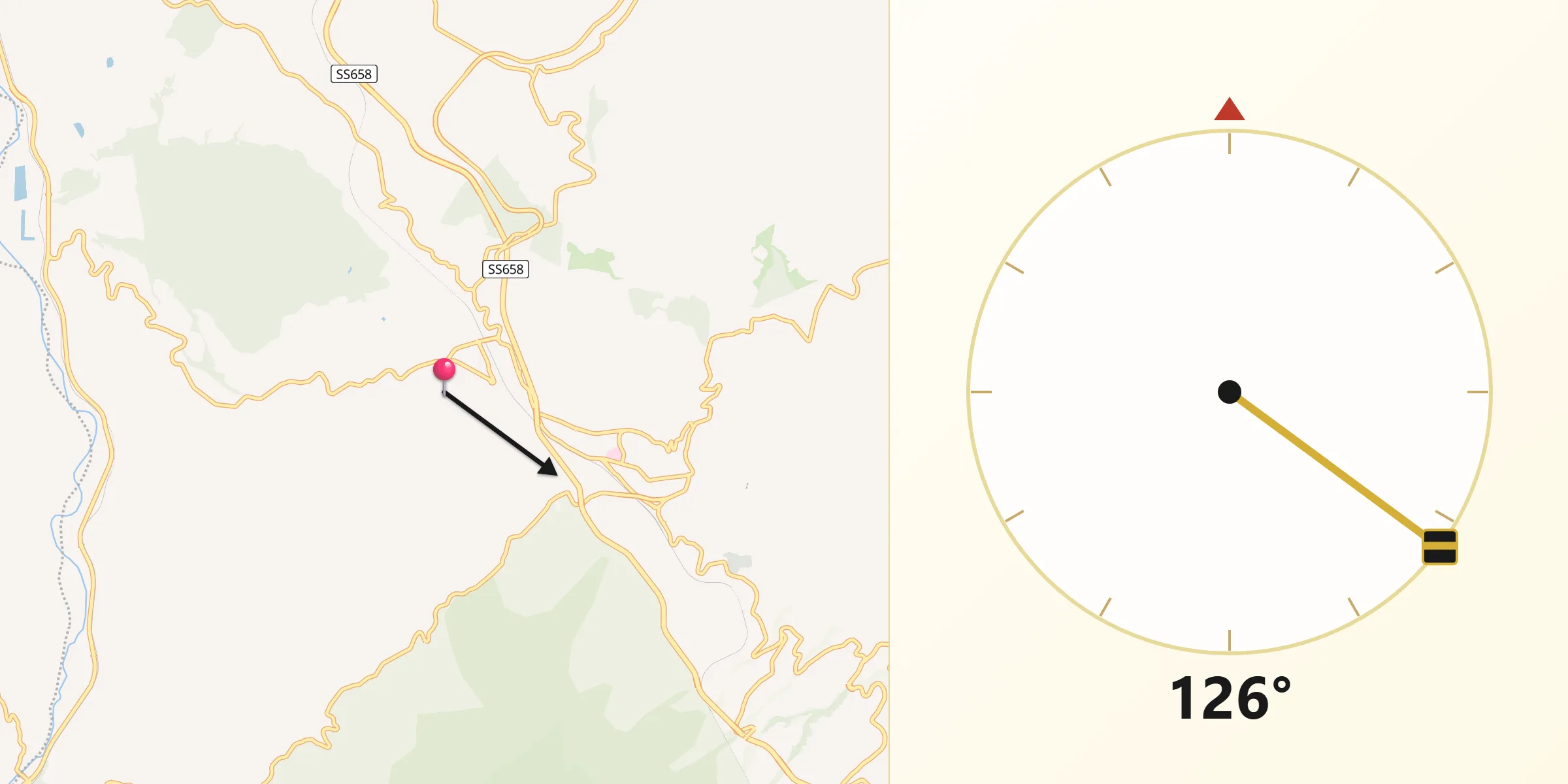 Direzione della Qibla da Zona 179