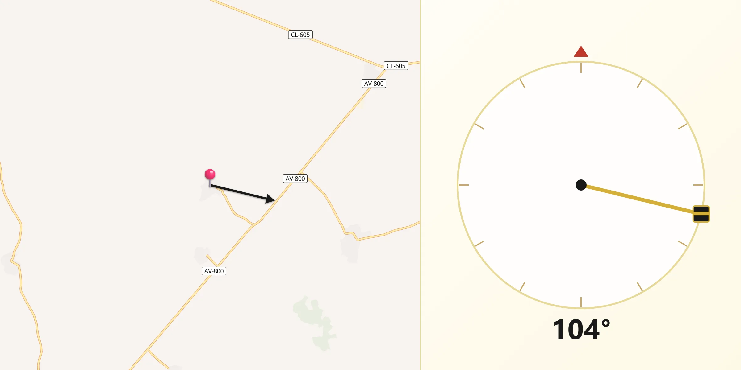 Dirección de la Qibla desde Fuentes de Año