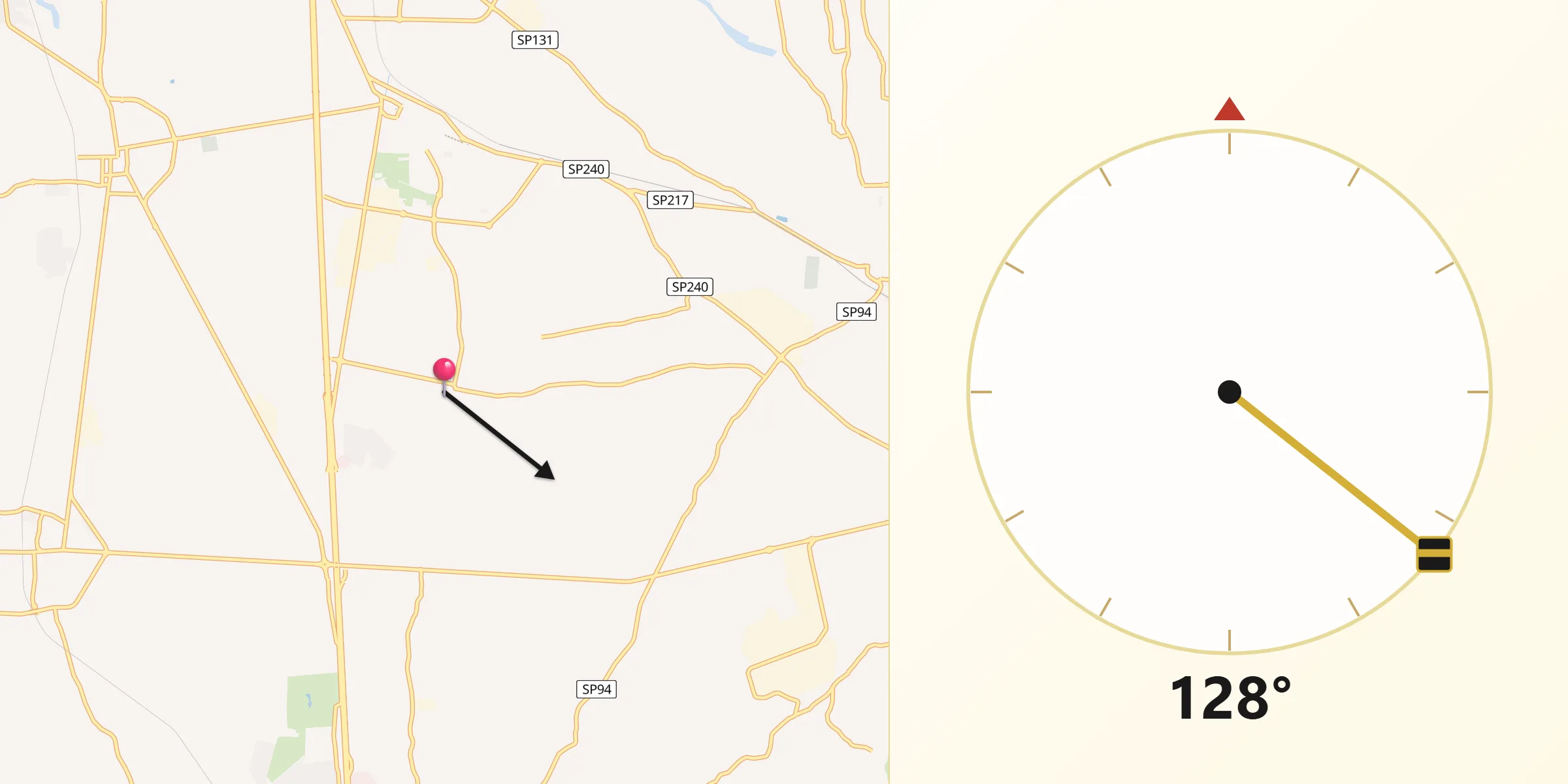 Direzione della Qibla da Cellamare