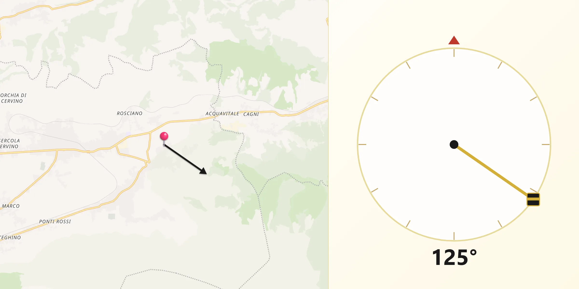 Direzione della Qibla da Arienzo