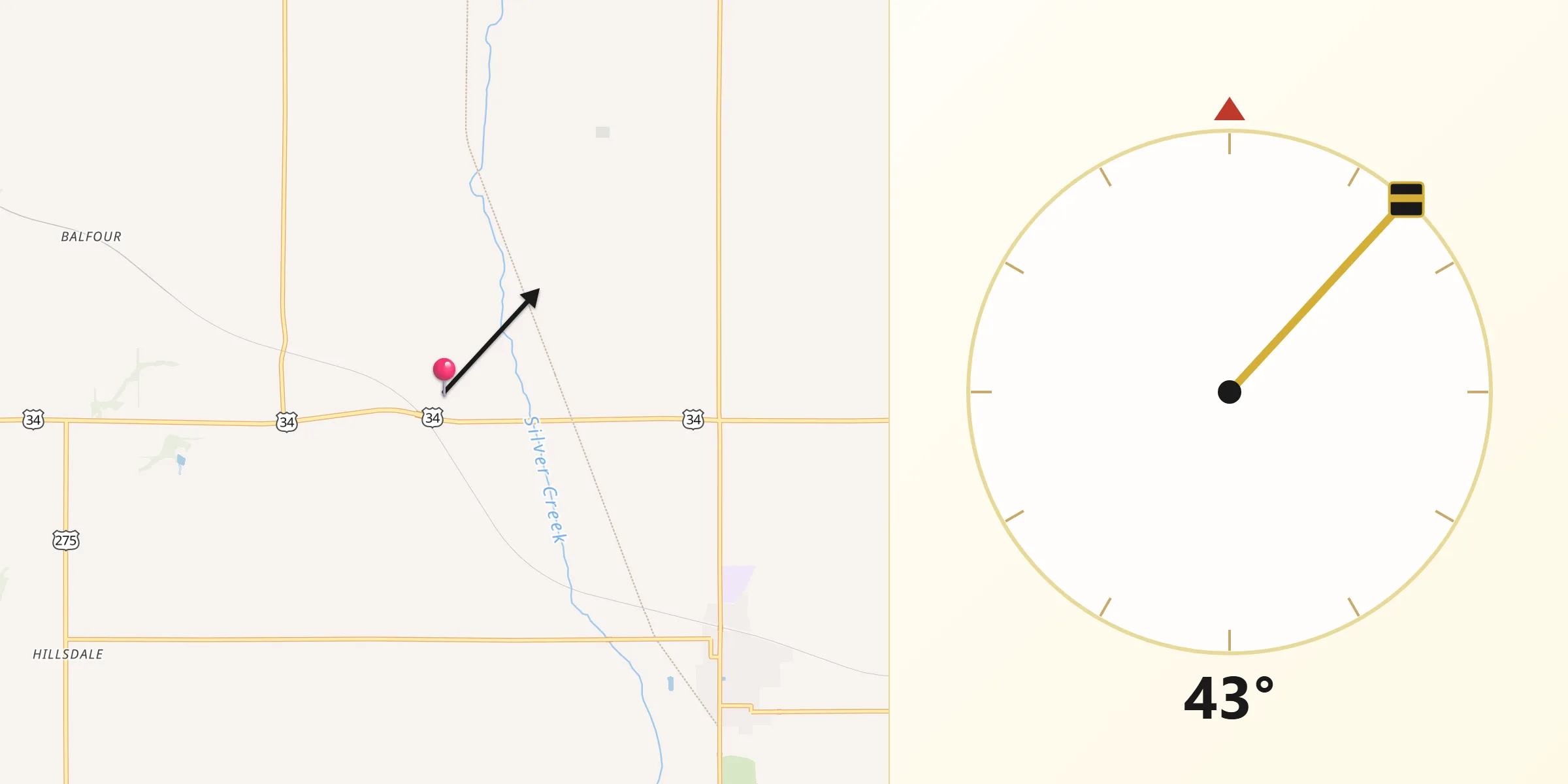 Qibla Direction from Mills