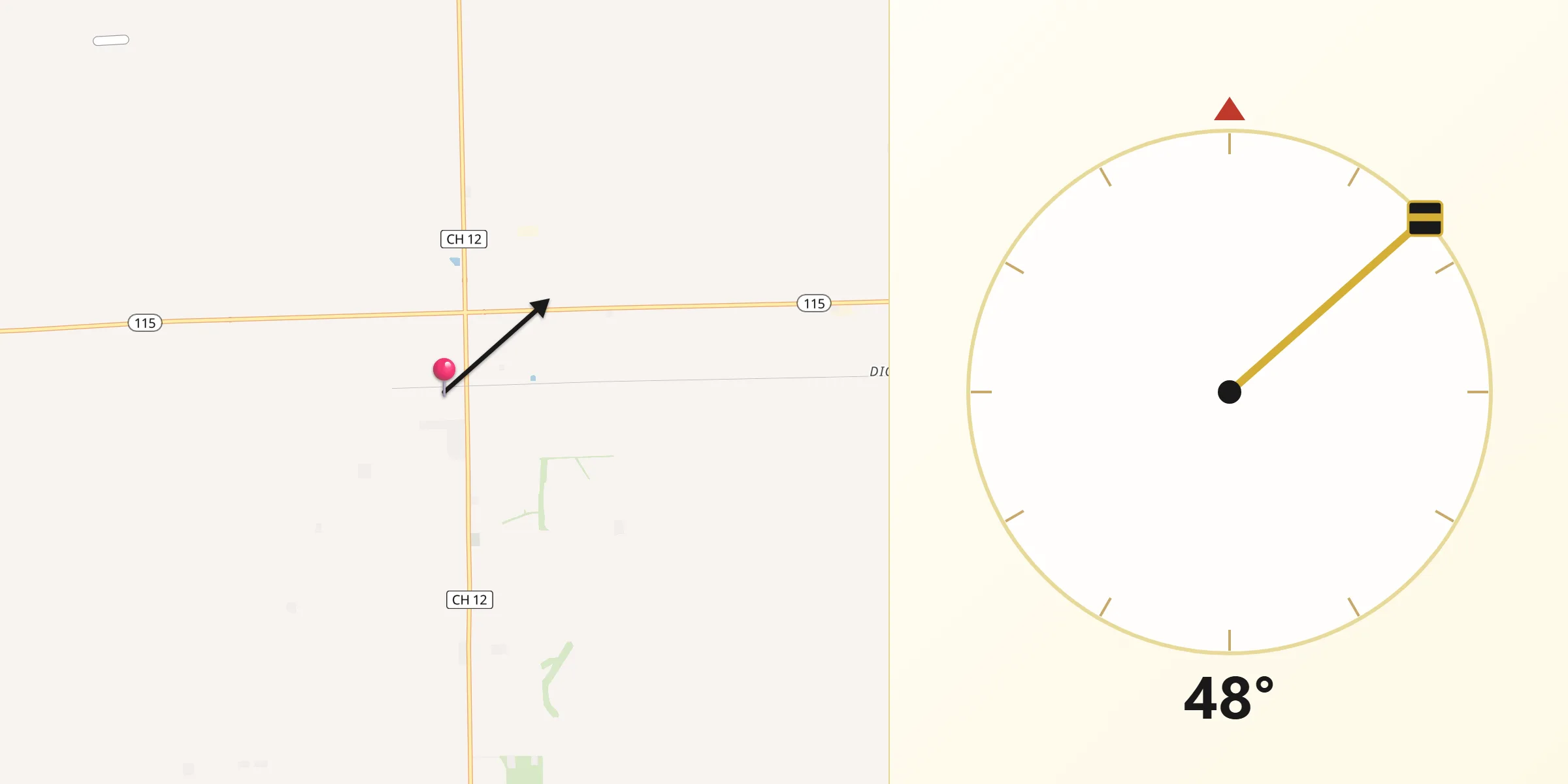 Qibla Direction from Herscher