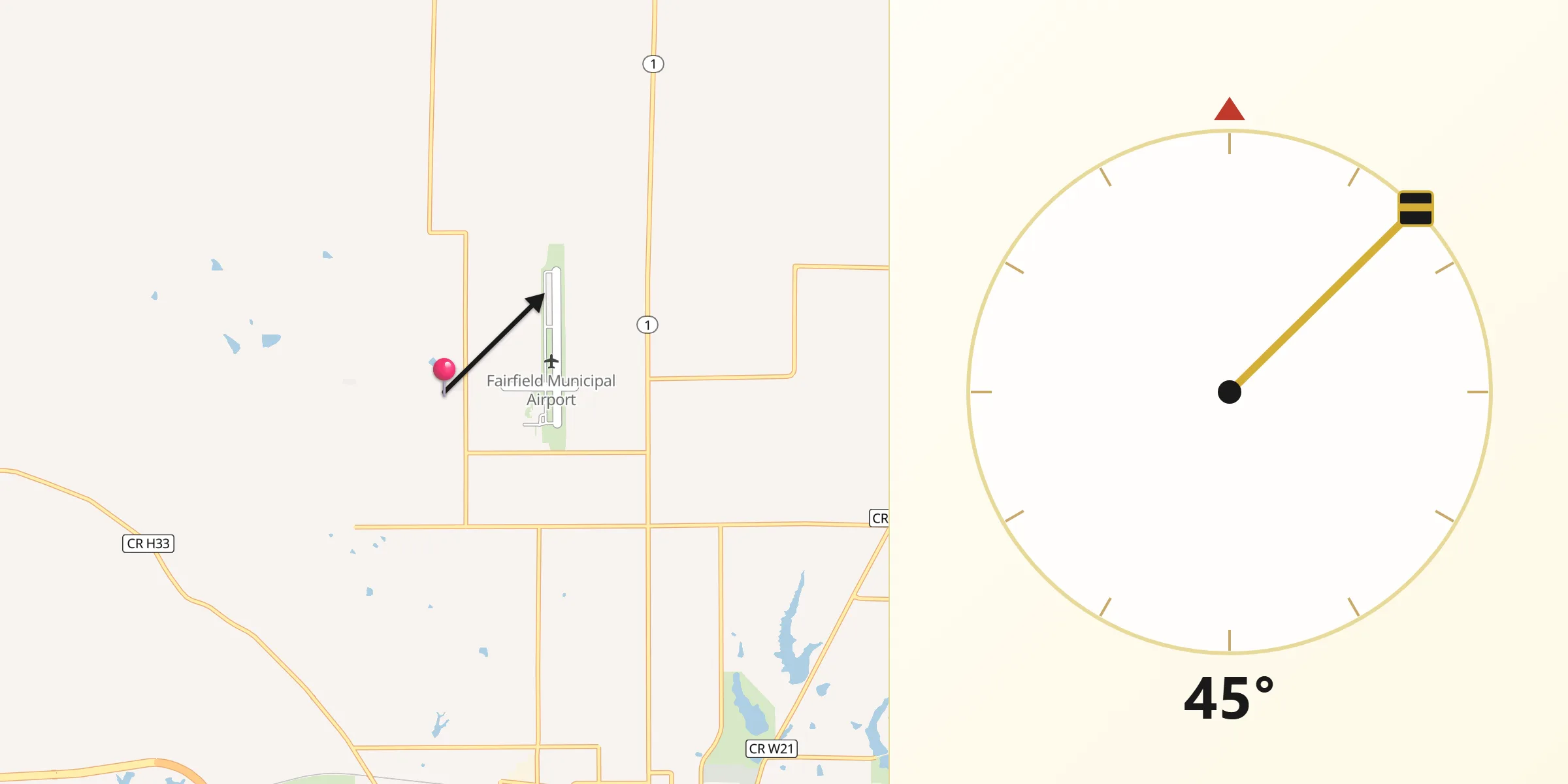 Qibla Direction from Maharishi Vedic City