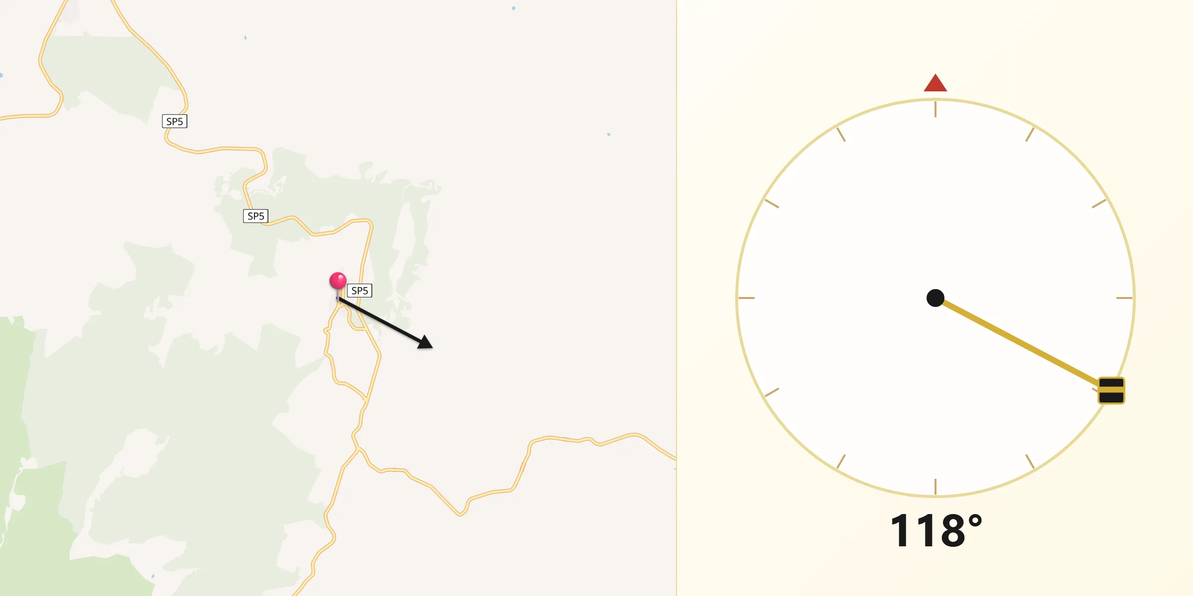 Direzione della Qibla da Aglientu