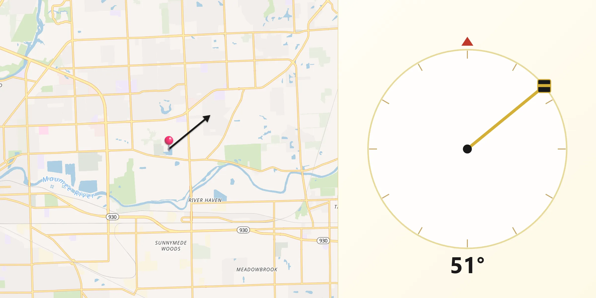 Qibla Direction from Allen