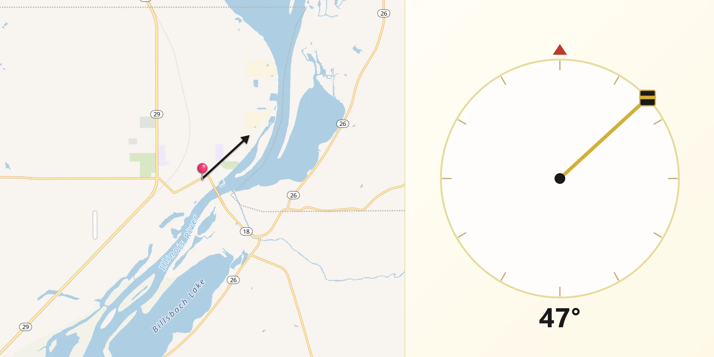 Qibla Direction from Henry