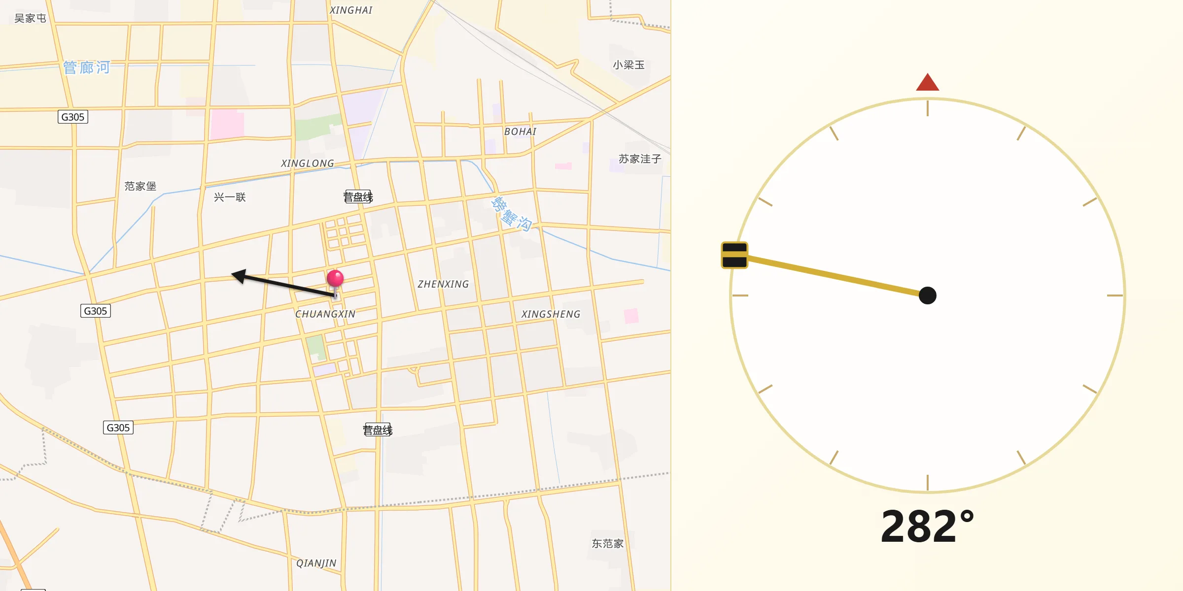 从八里朝向麦加的方向