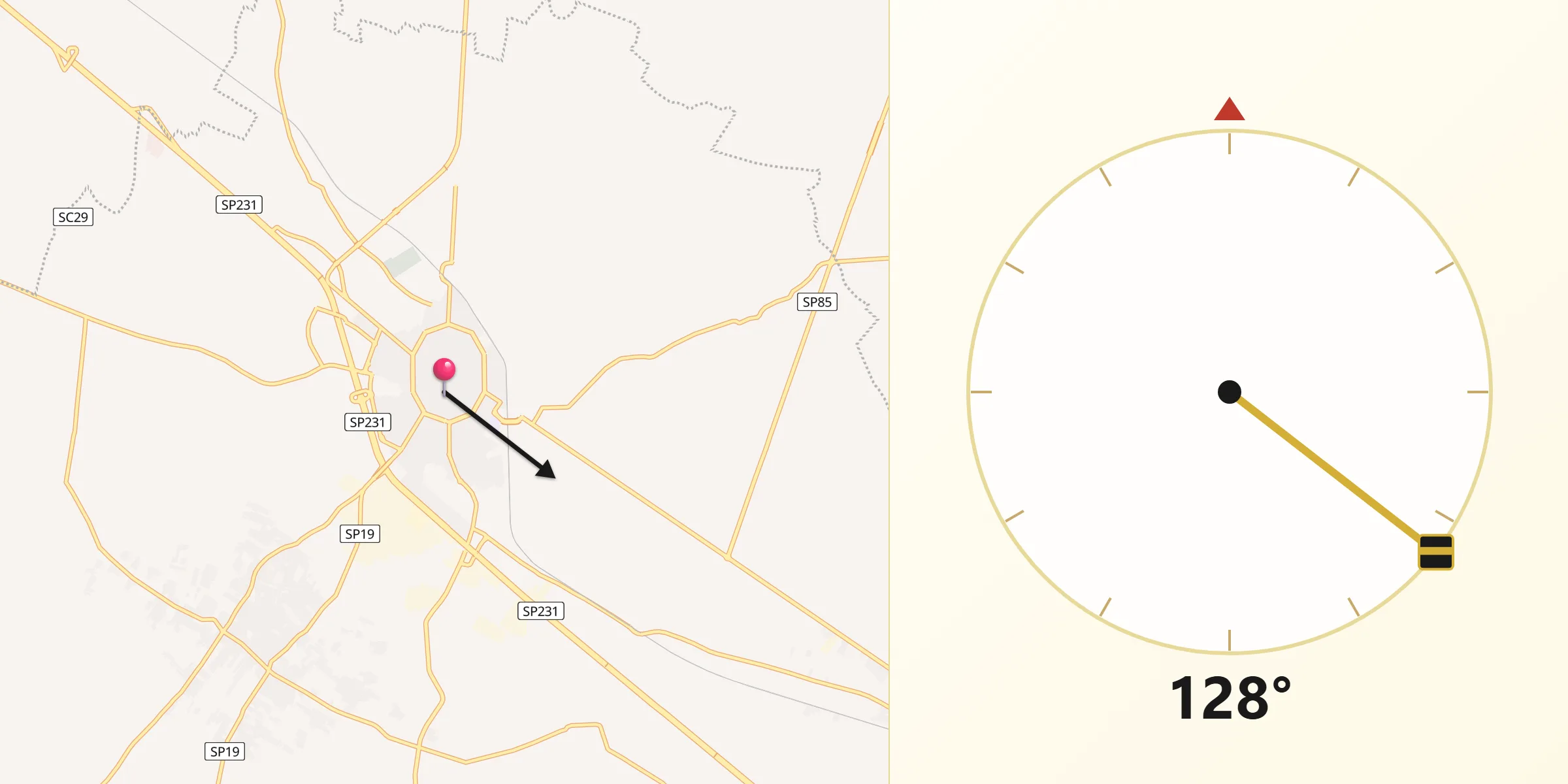 Direzione della Qibla da Corato