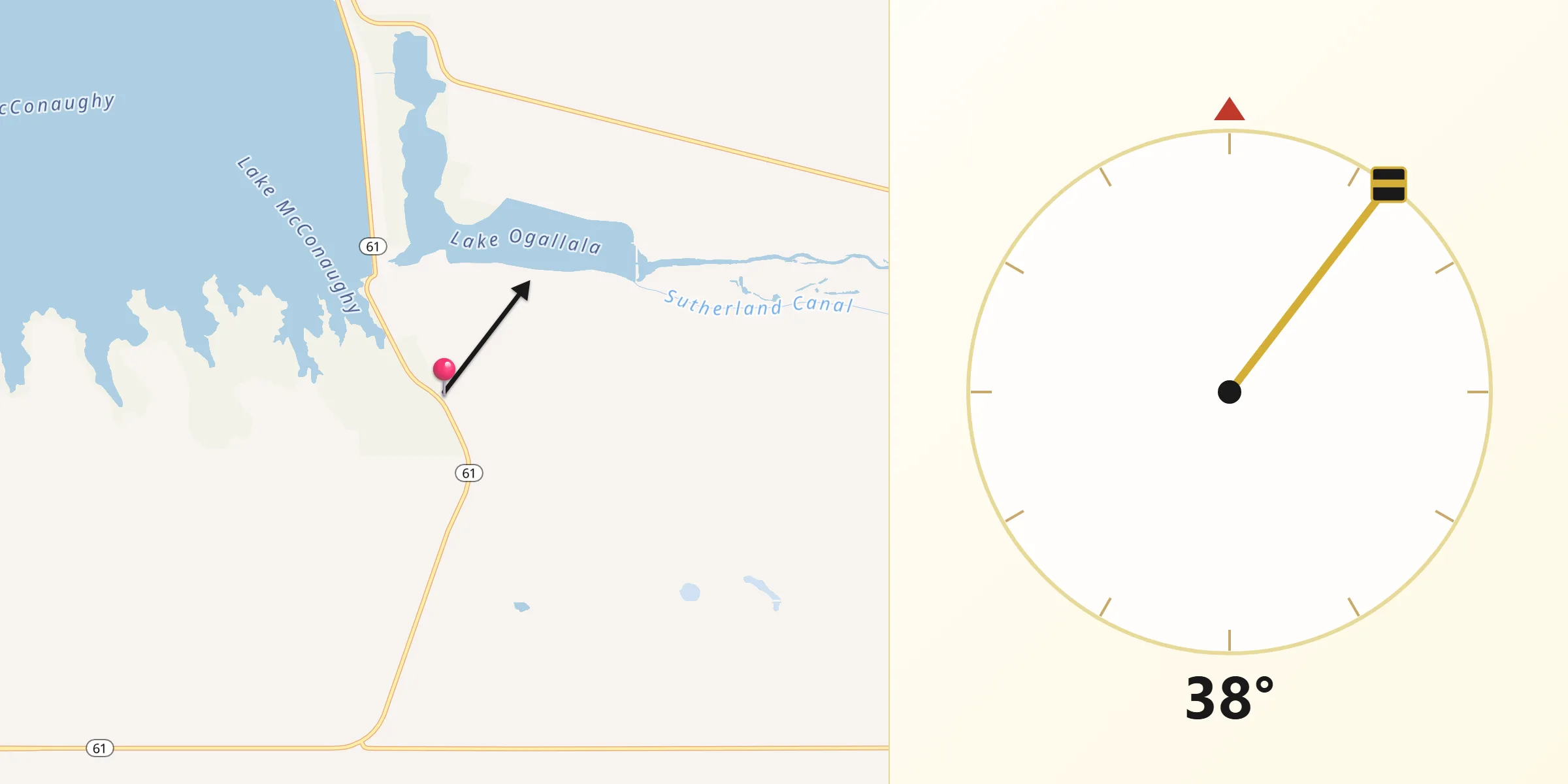 Qibla Direction from Keith