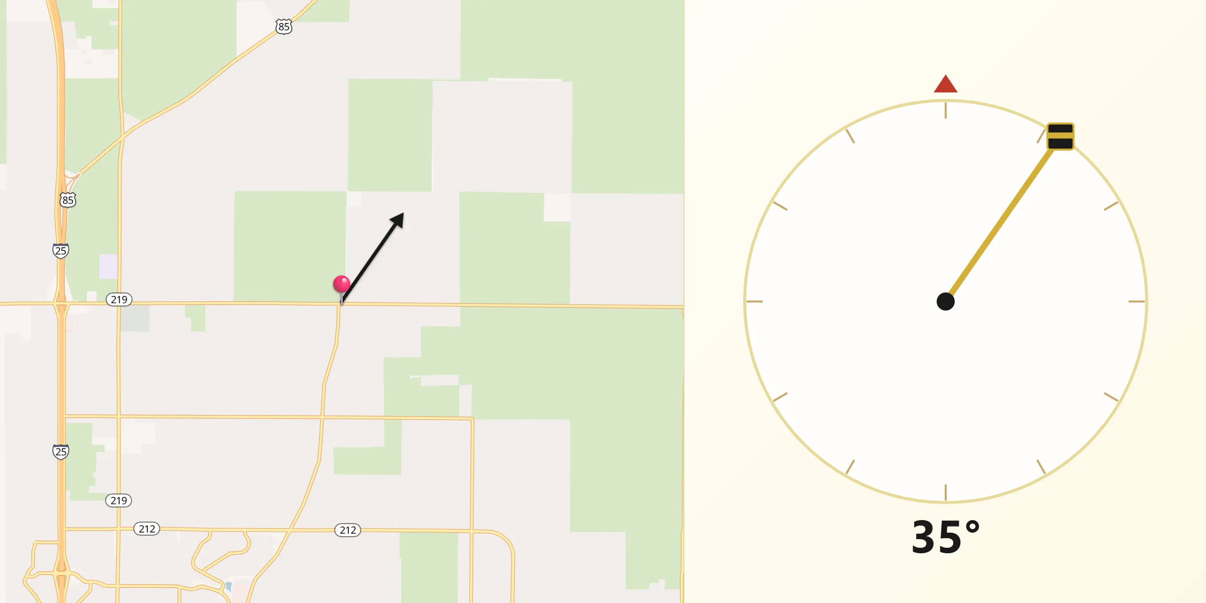 Qibla Direction from Ranchettes