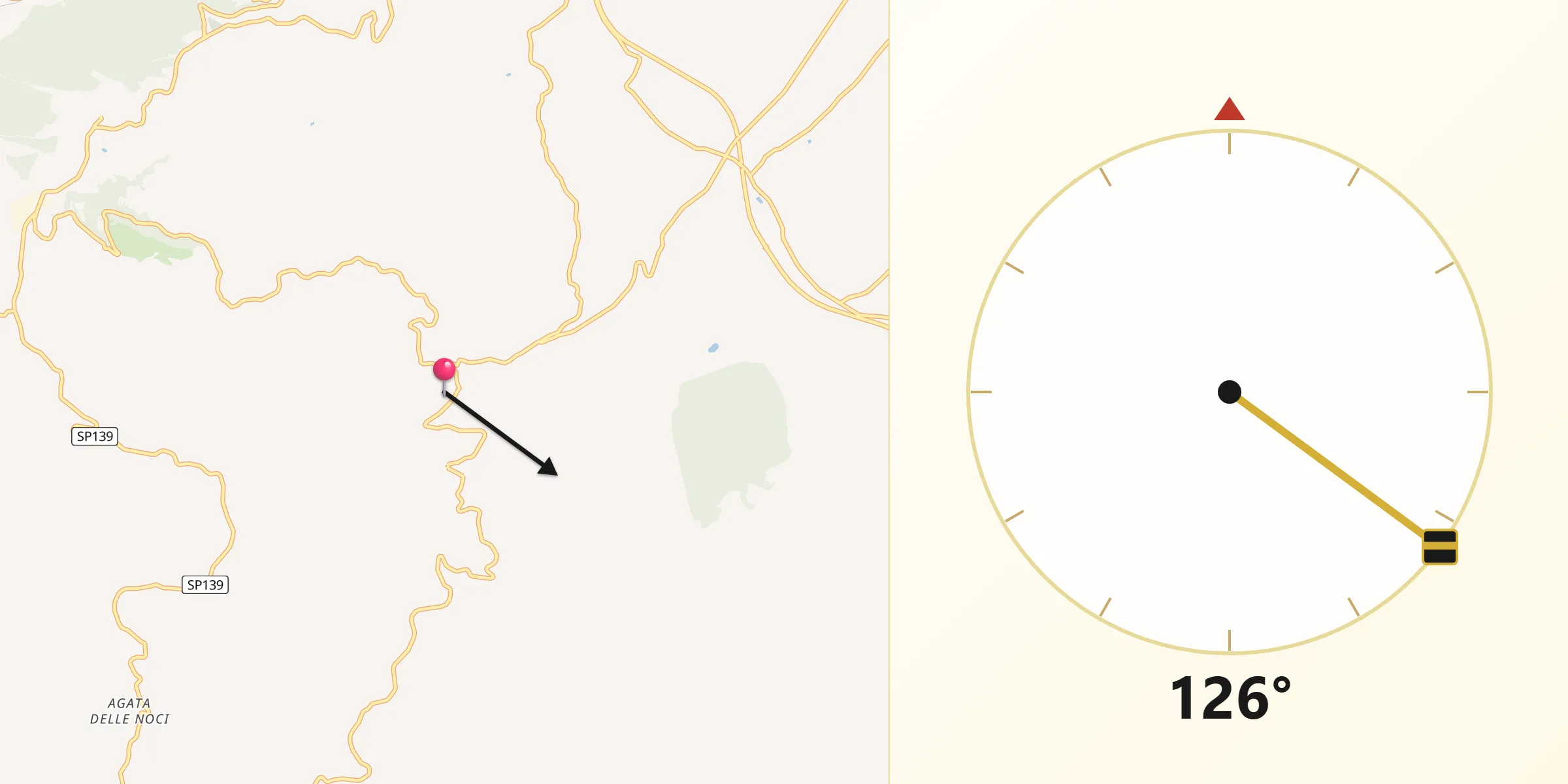 Direzione della Qibla da Deliceto
