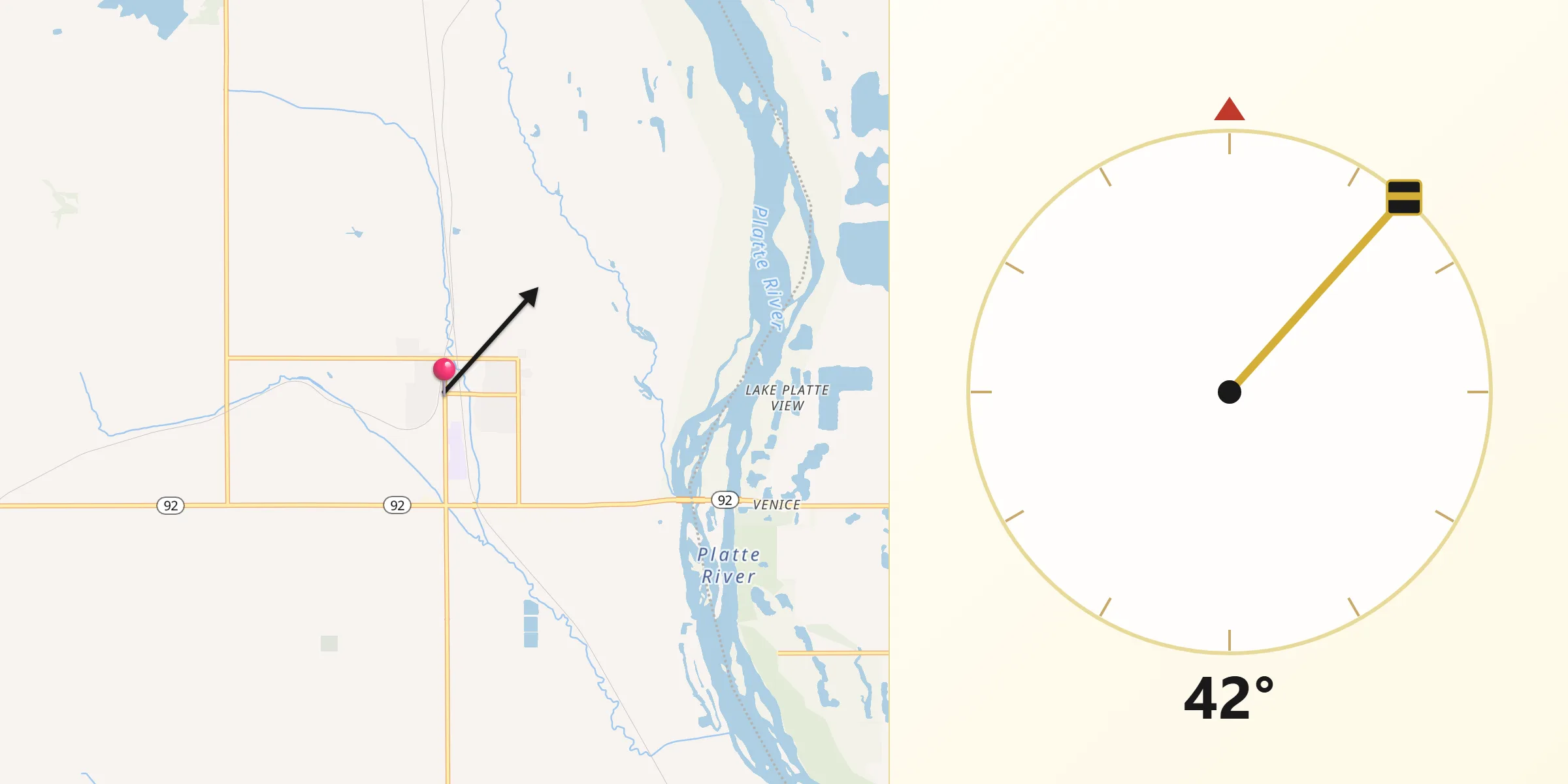 Qibla Direction from Yutan
