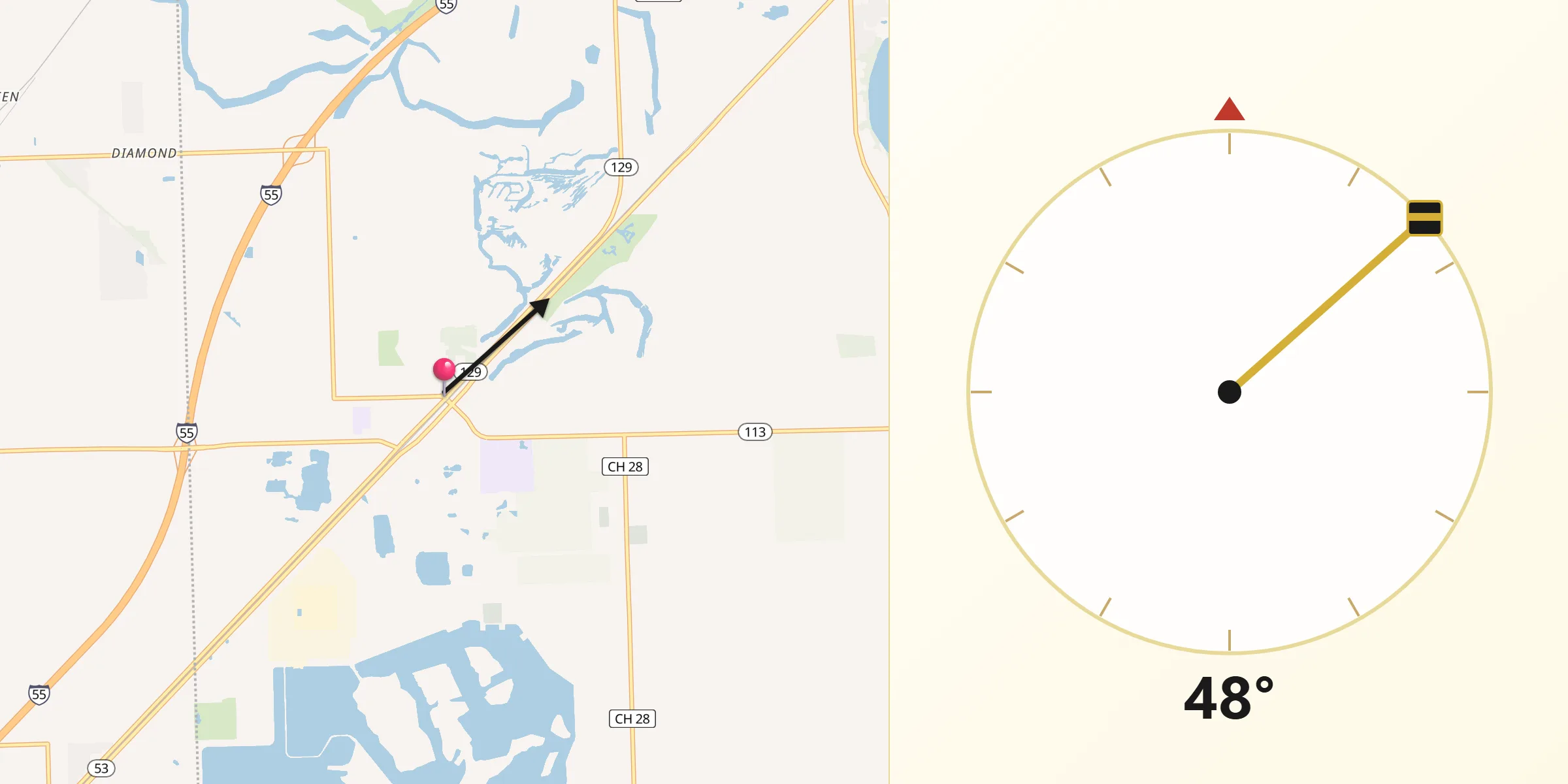 Qibla Direction from Braidwood