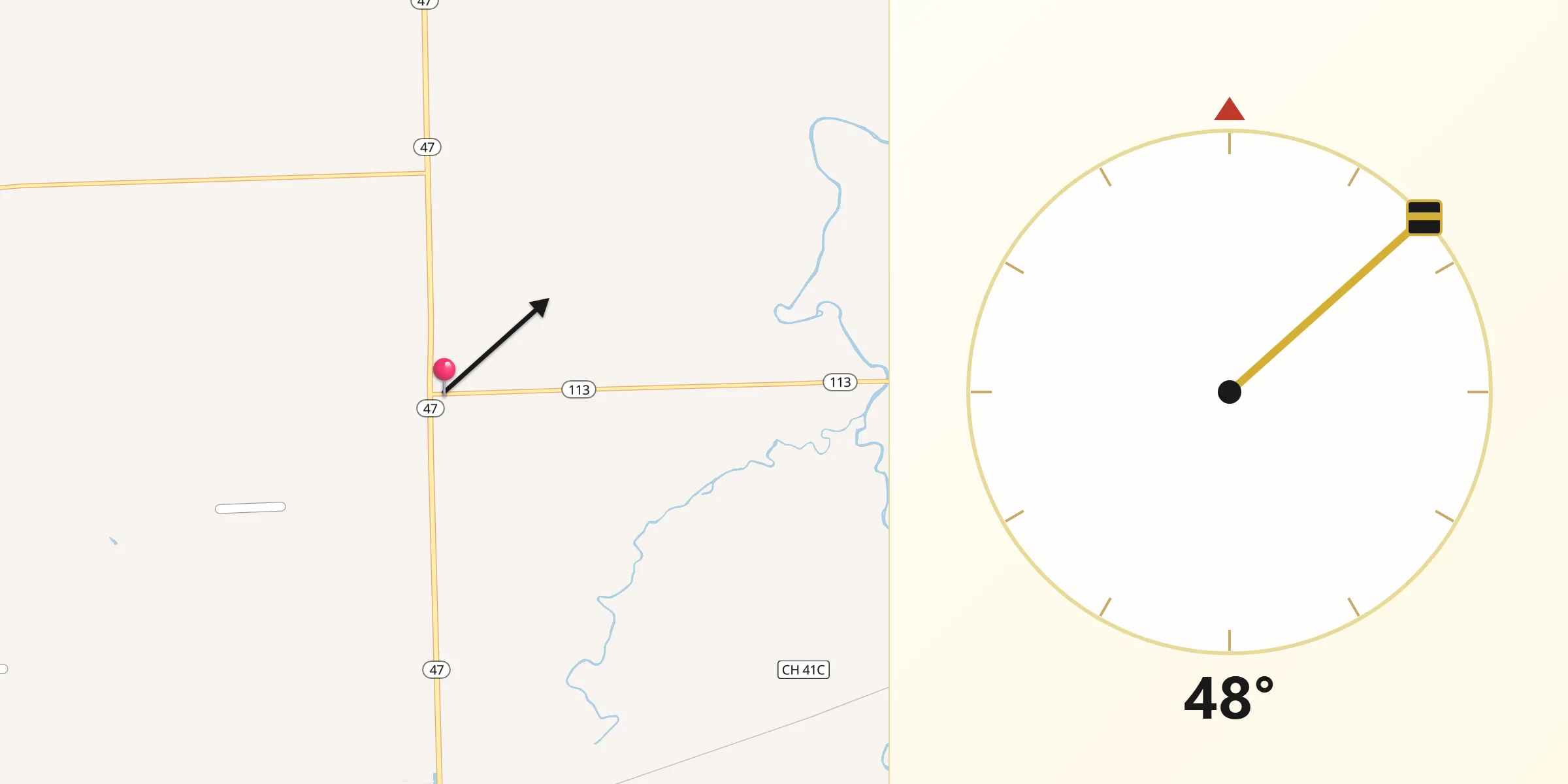Qibla Direction from Grundy