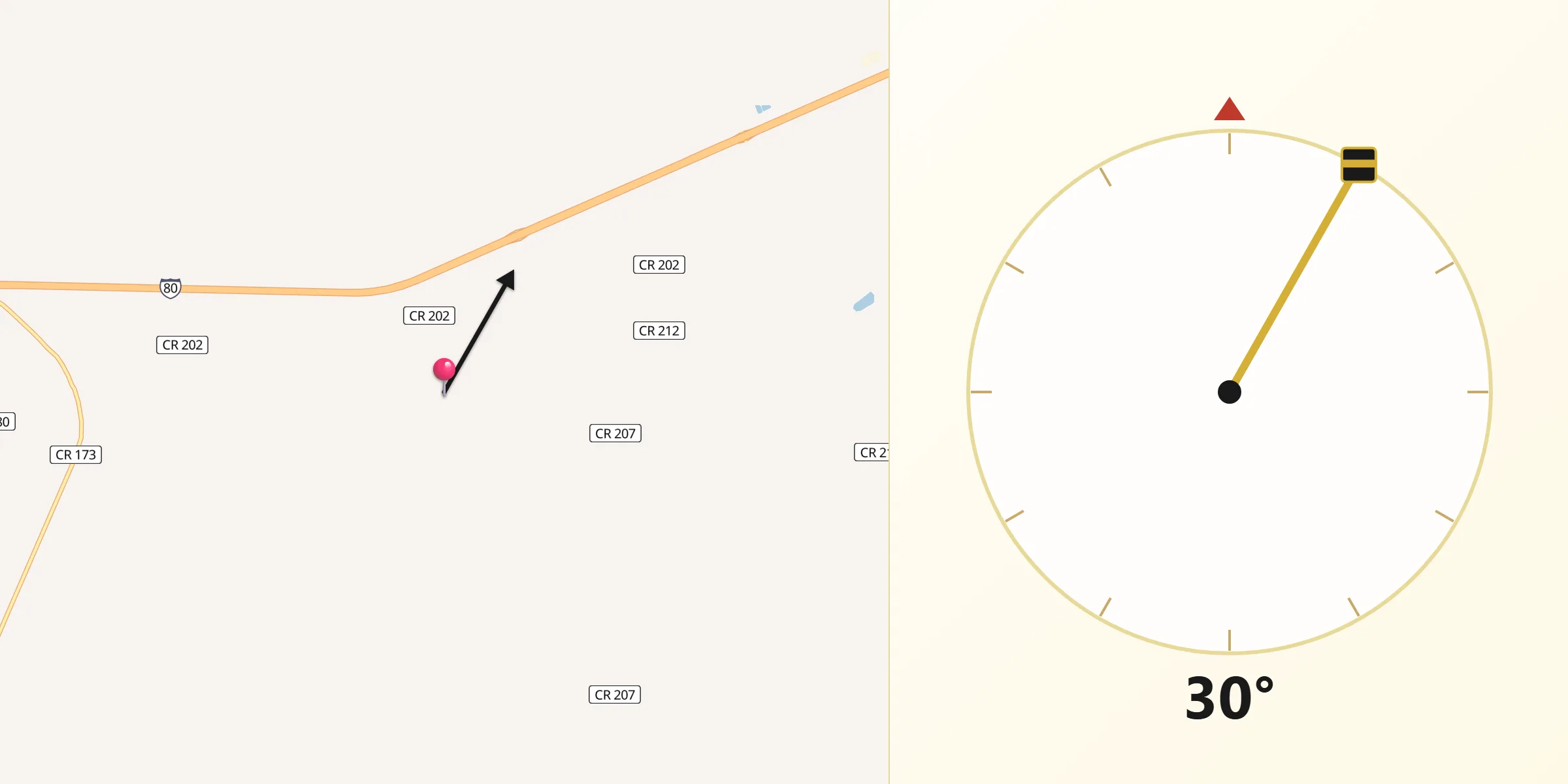 Qibla Direction from Uinta