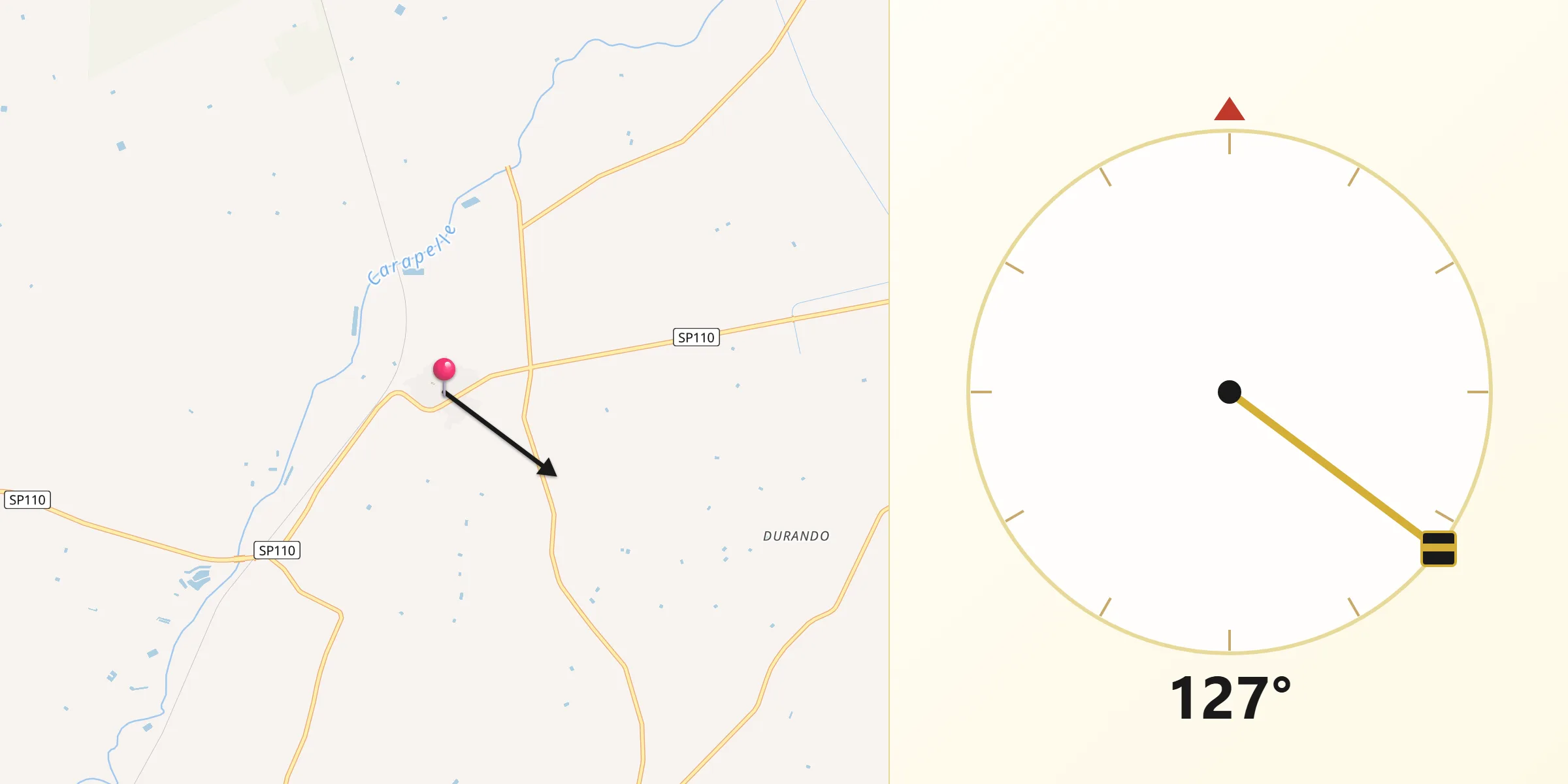 Direzione della Qibla da Ordona