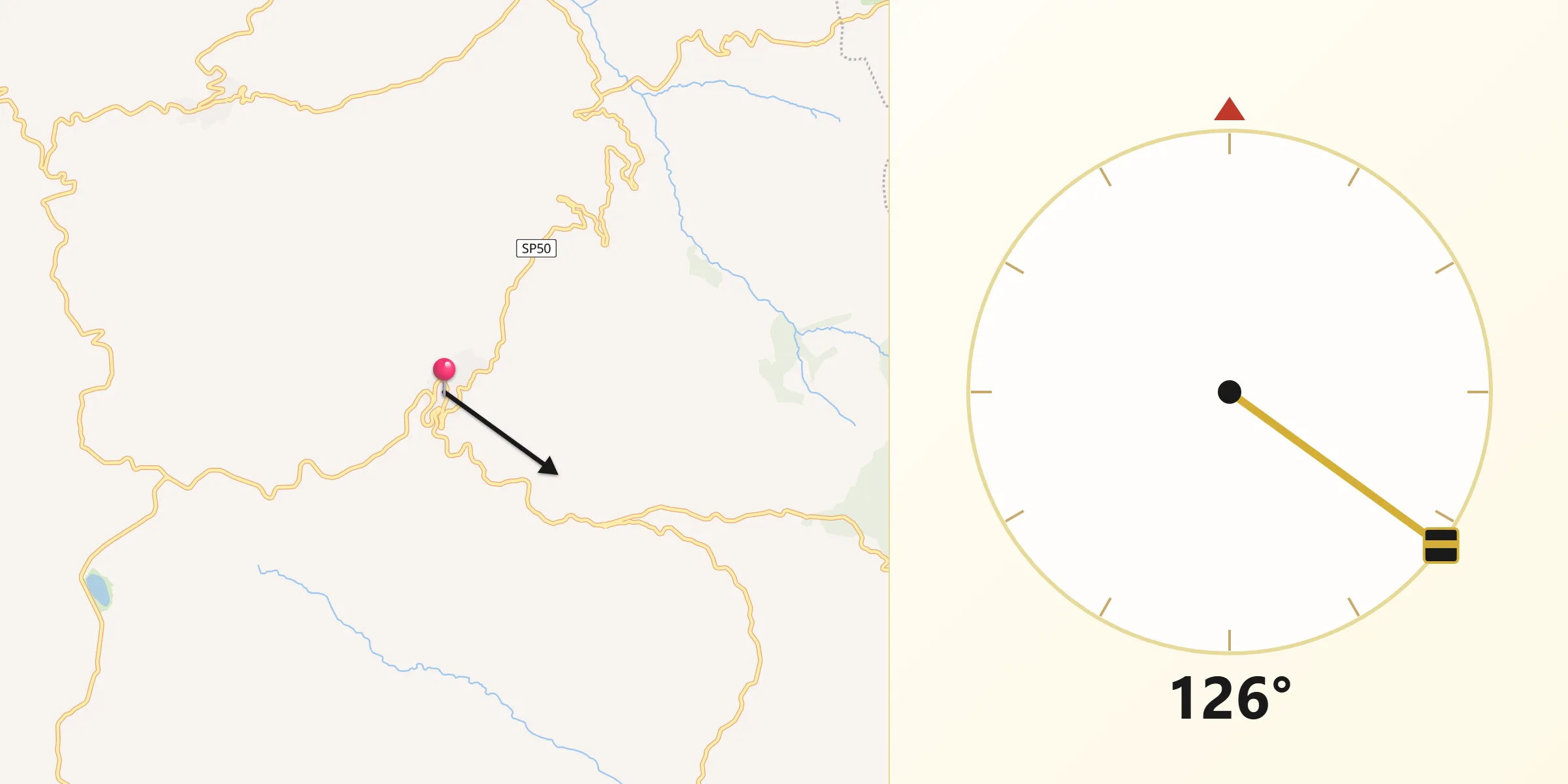 Direzione della Qibla da Montefalcone di Val Fortore