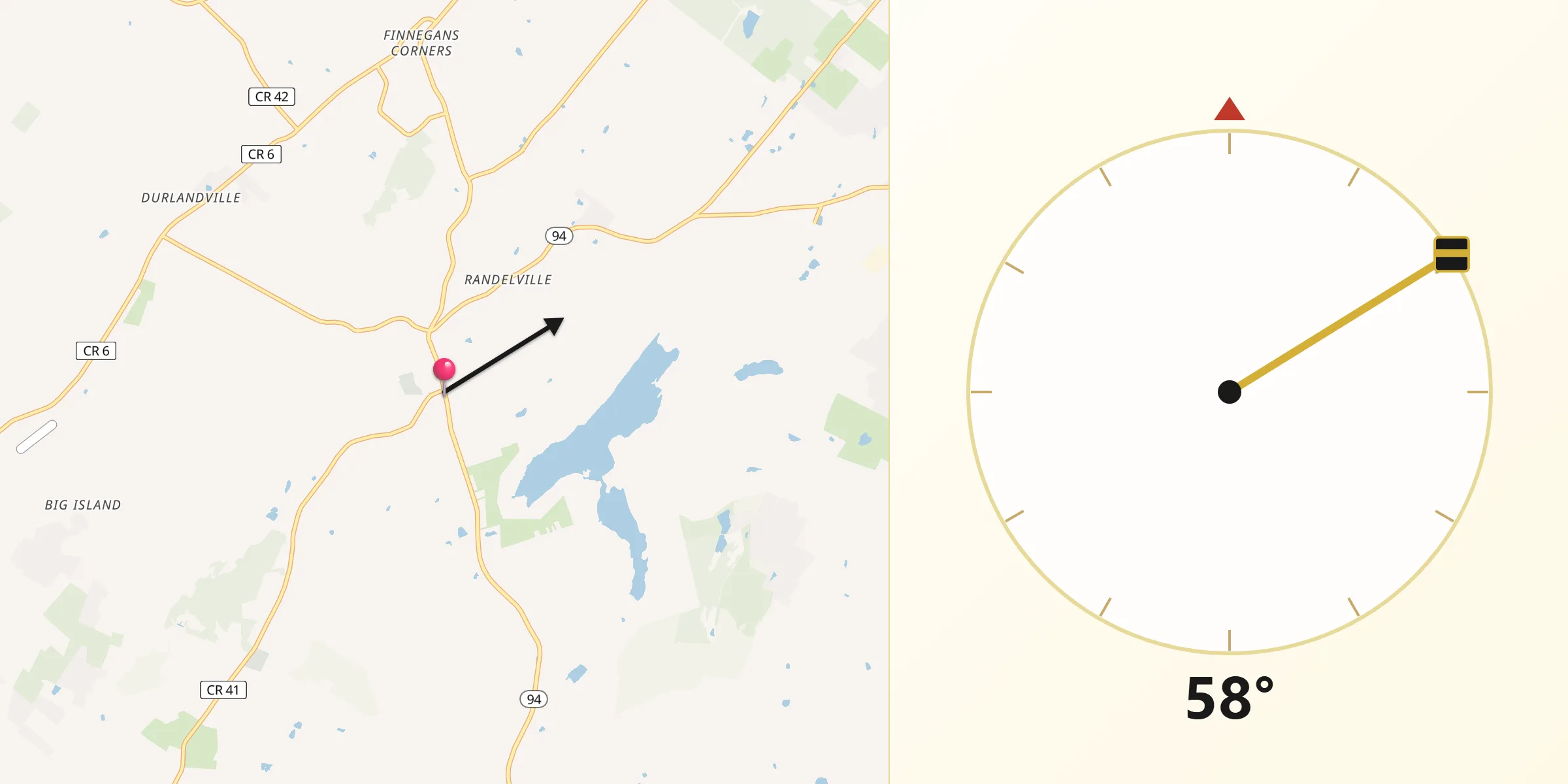Qibla Direction from Florida