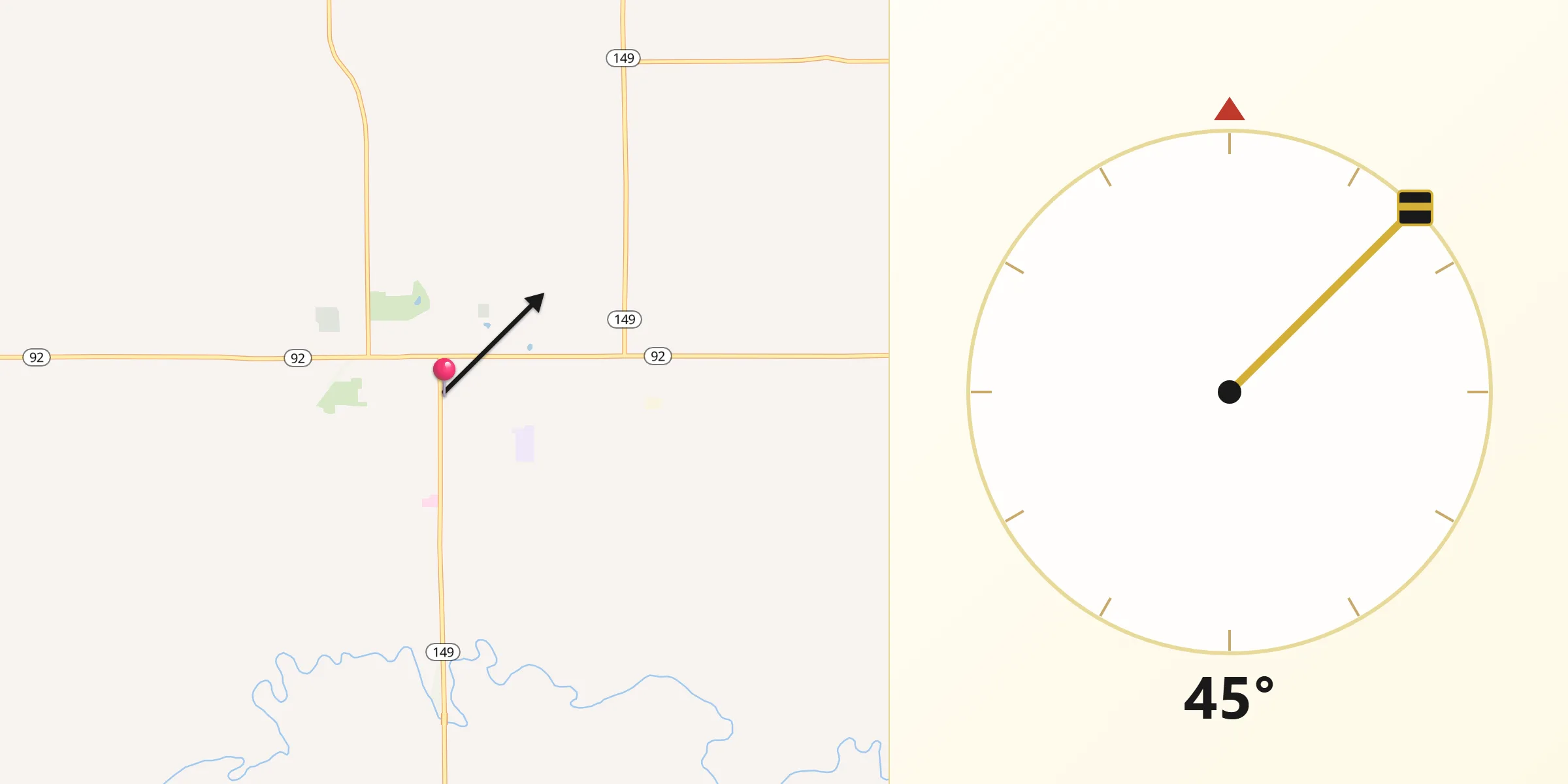 Qibla Direction from Sigourney