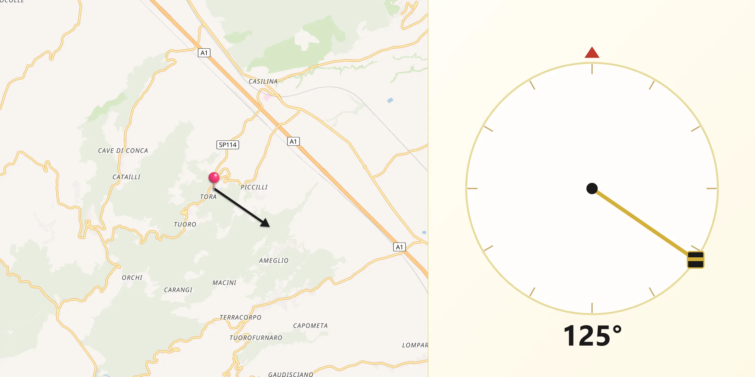 Direzione della Qibla da Tora