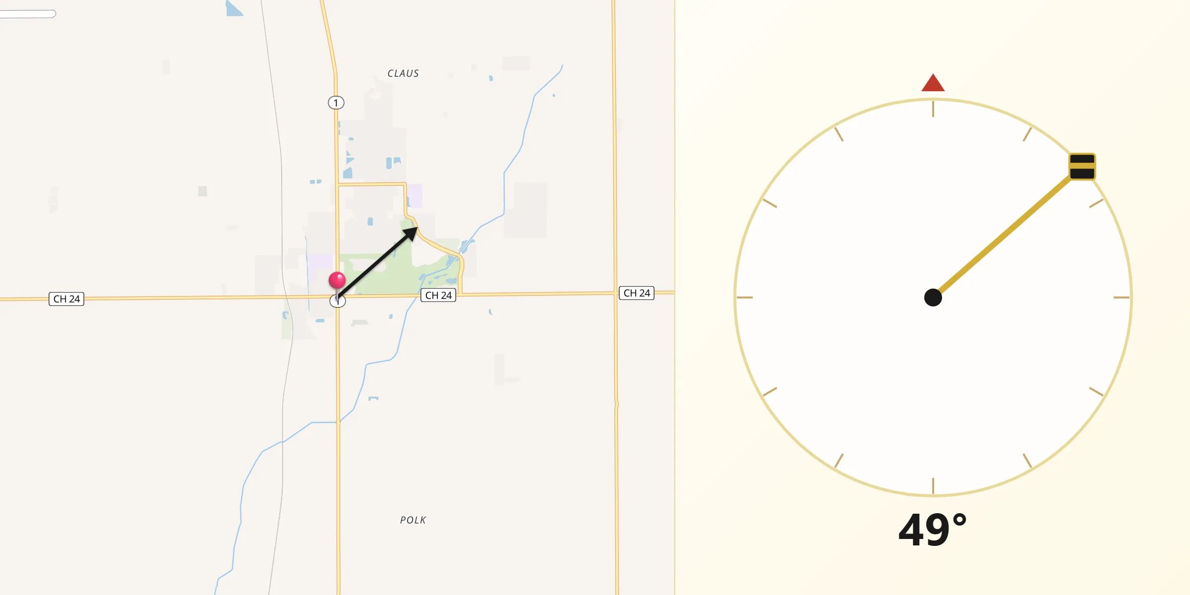 Qibla Direction from Beecher