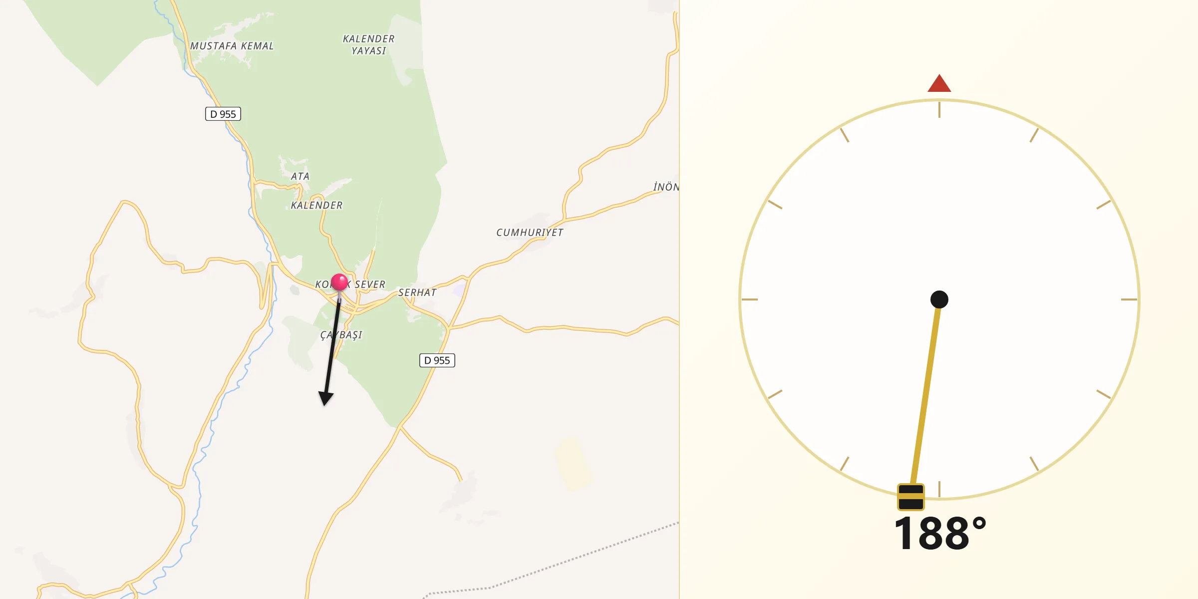 Damal şehrinden Kıble Yönü
