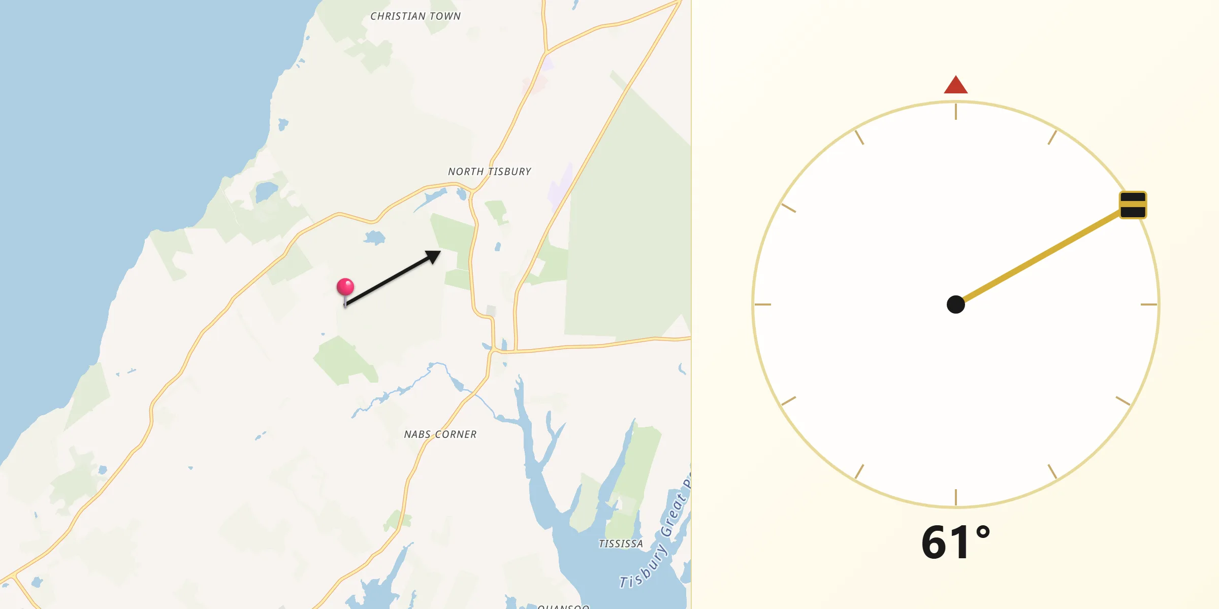 Qibla Direction from Dukes