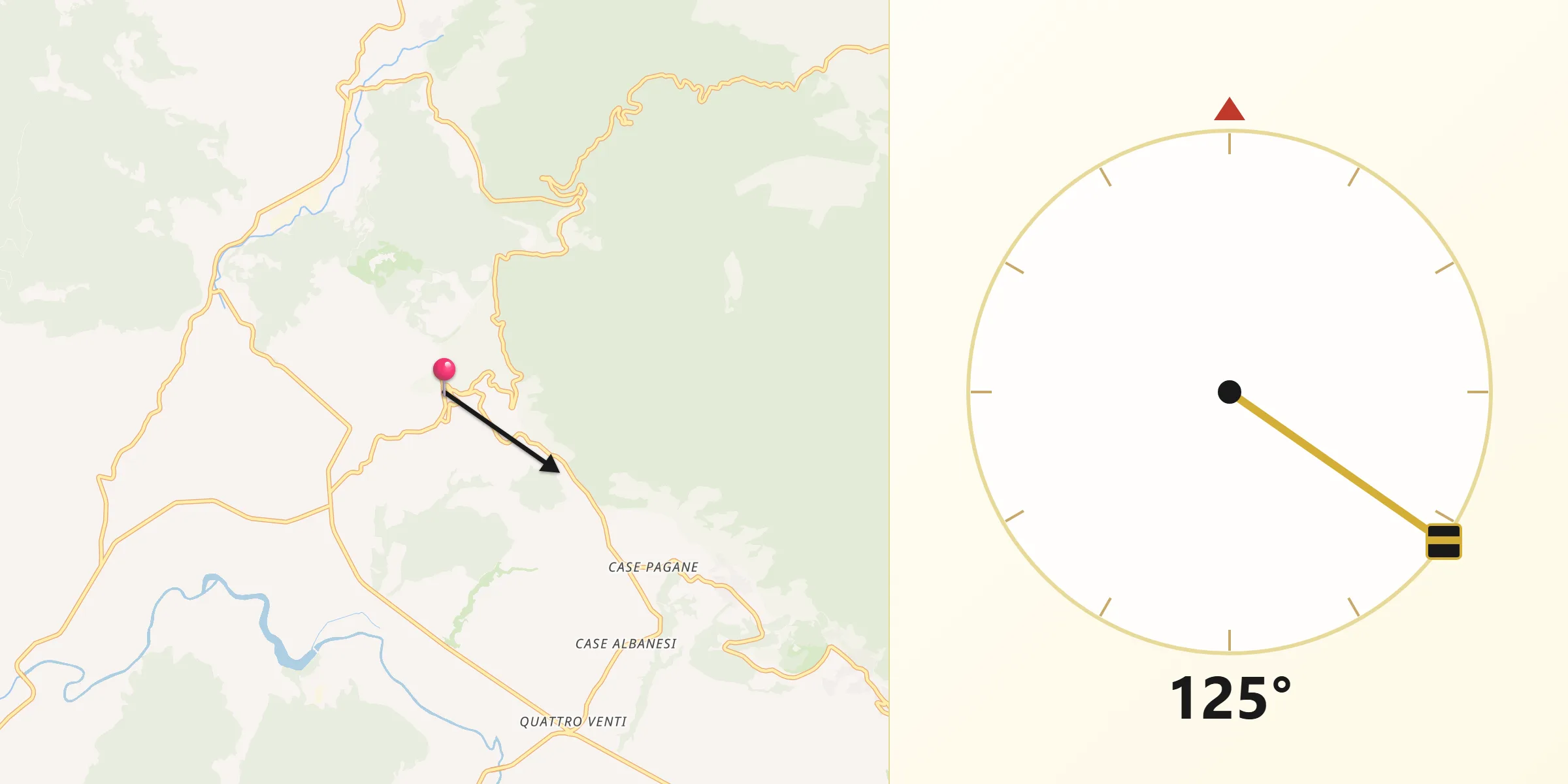Direzione della Qibla da Ailano